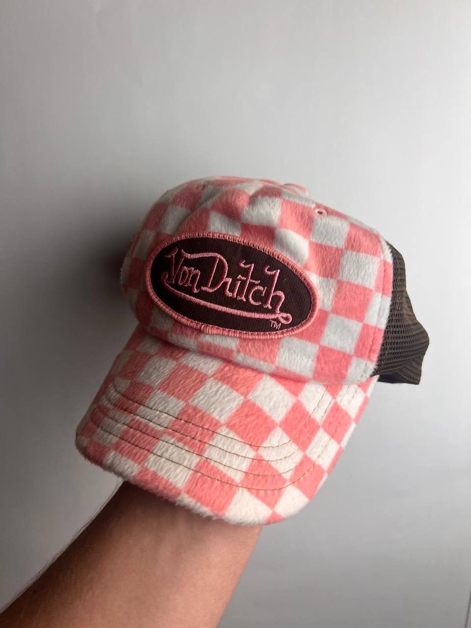 Von Dutch VonDutch fleece Checkered Trucker Hat Size ONE SIZE - 2 Thumbnail