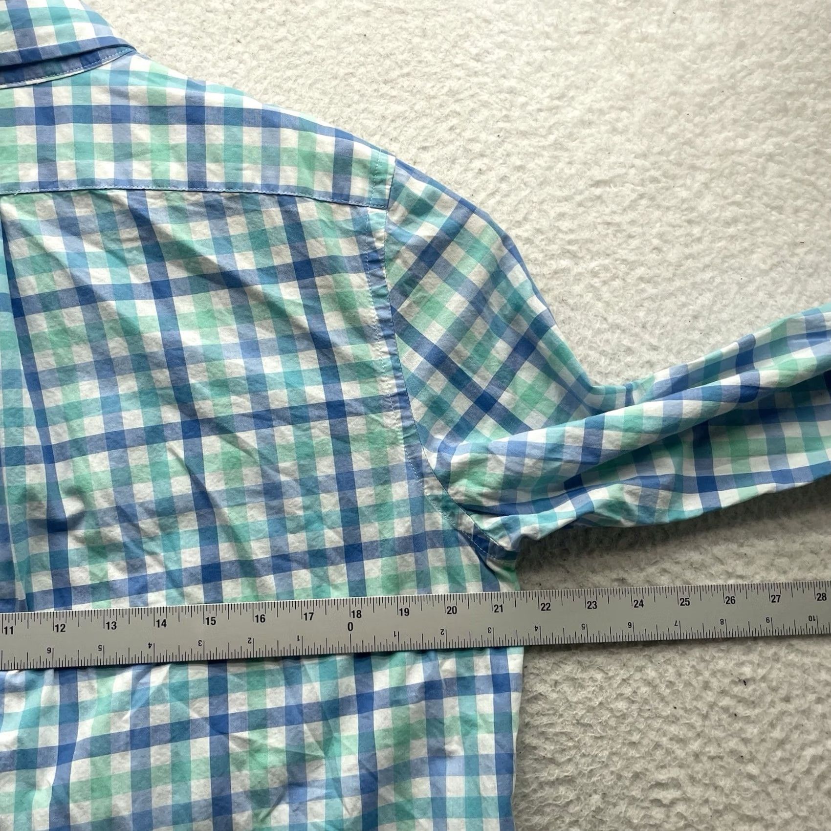 Vineyard Vines Vineyard Vines Tucker Shirt Mens M Slim Fit Plaid Green Blue Check Button-Up Shirt Size US M / EU 48-50 / 2 - 7 Thumbnail