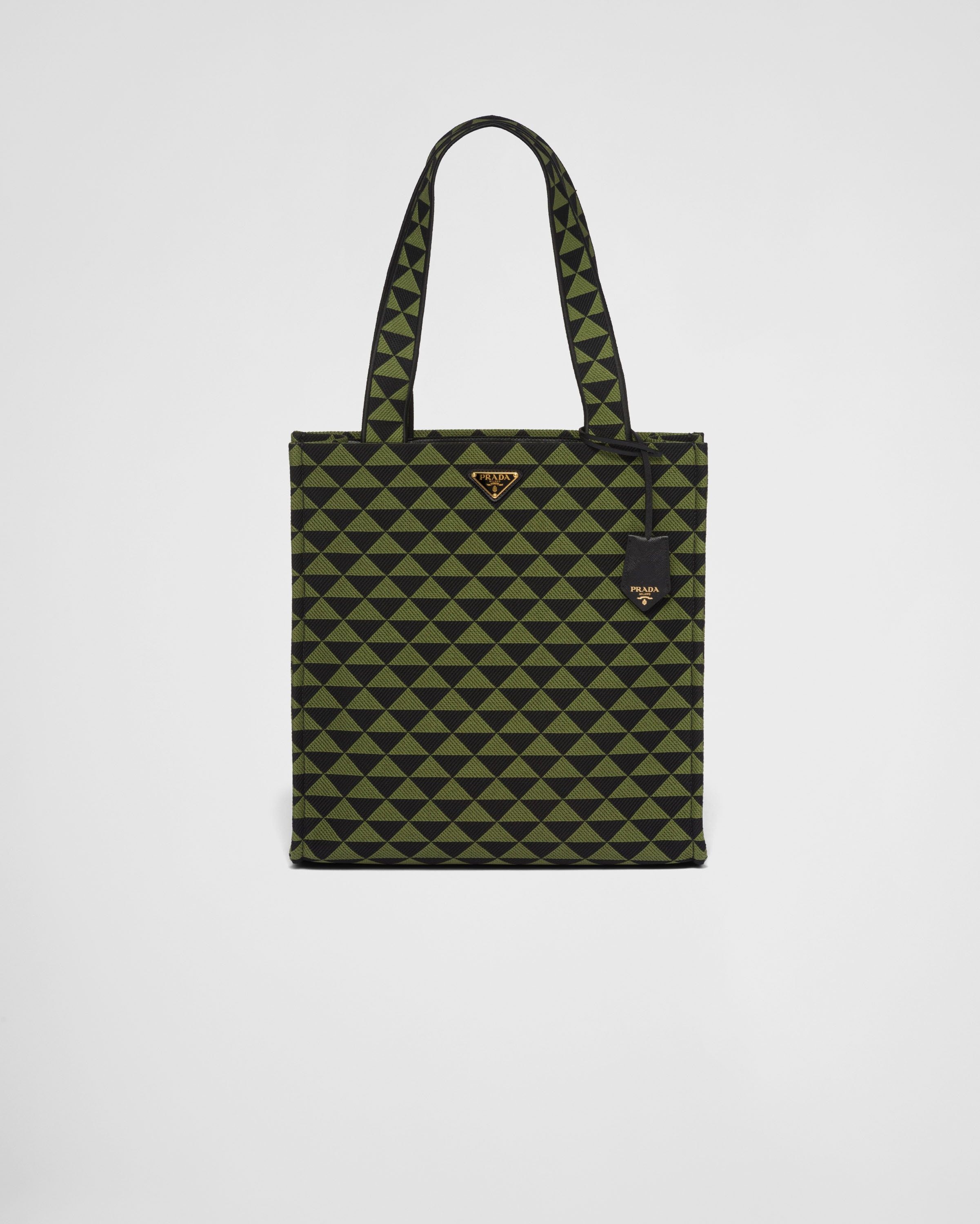 Prada o1bcso1str1025 Size: OS / Jacquard Symbole Bag Green/Black Size ONE SIZE - 1 Thumbnail