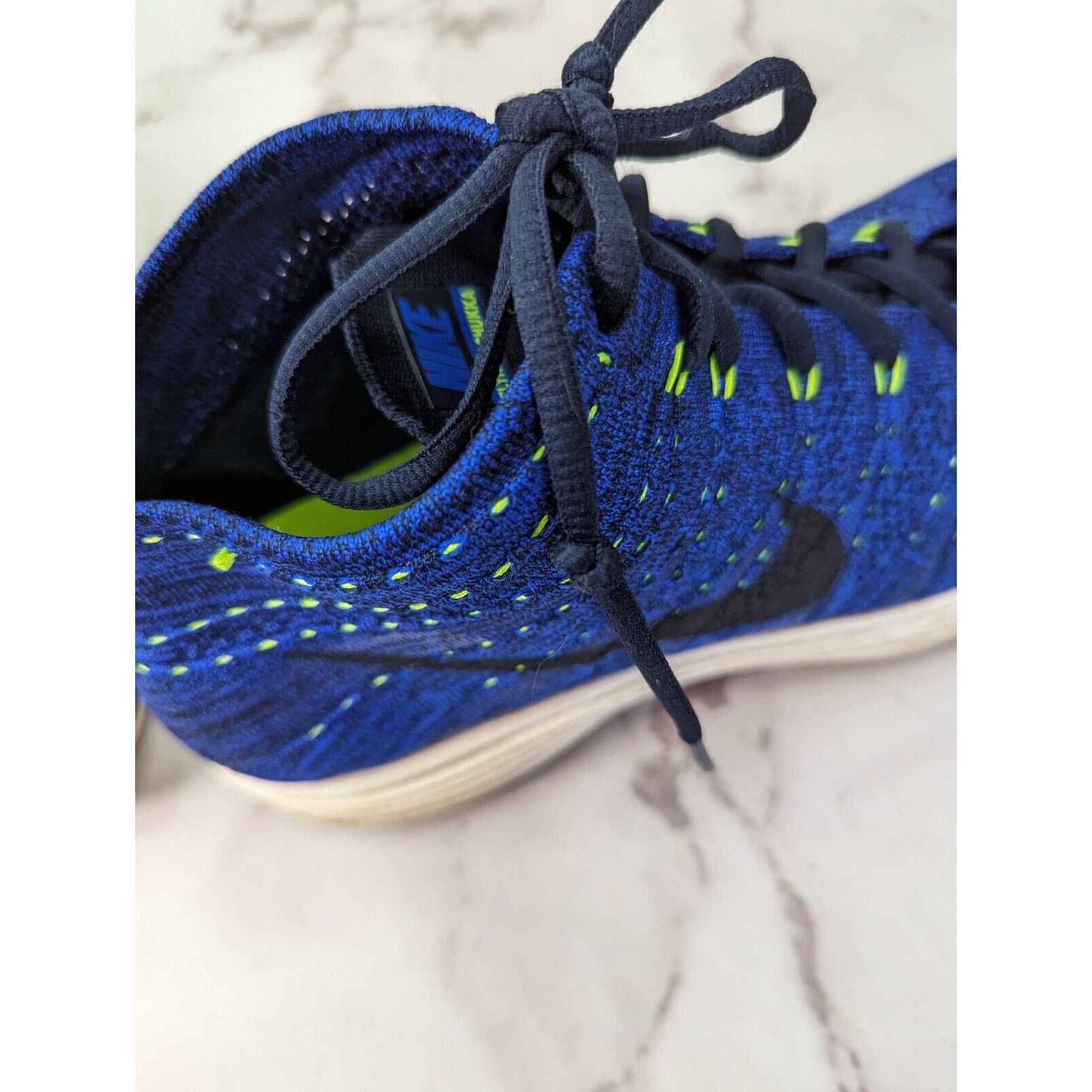 Nike Nike Shoes Mens 13 Lunar Flyknit Chukka Blue Black Mid Size US 13 / EU 46 - 7 Thumbnail