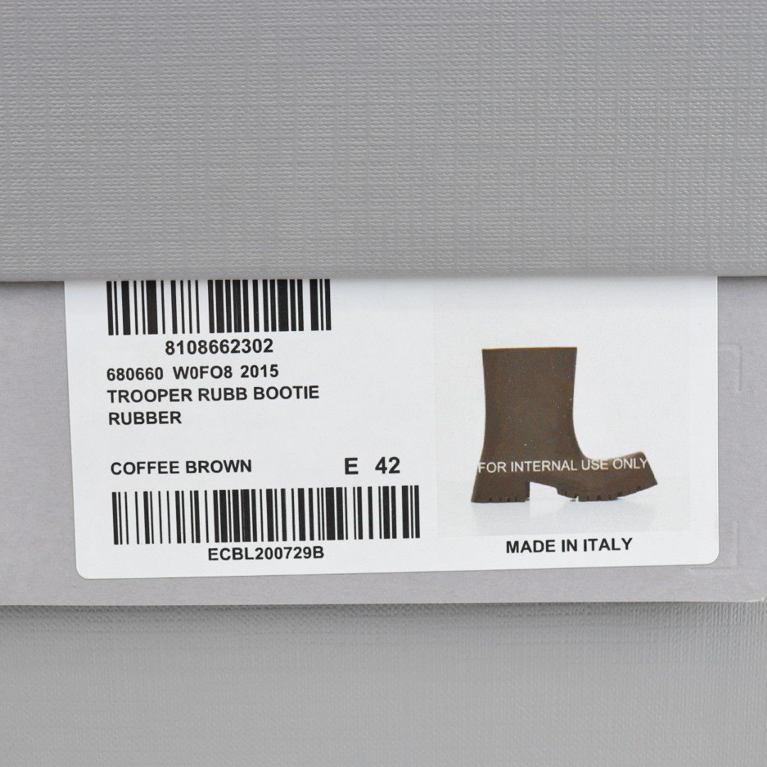 Balenciaga o1rshd1 Q:4 / Trooper Rubber Boots in Coffee Brown Size US 9 / EU 42 - 24 Thumbnail
