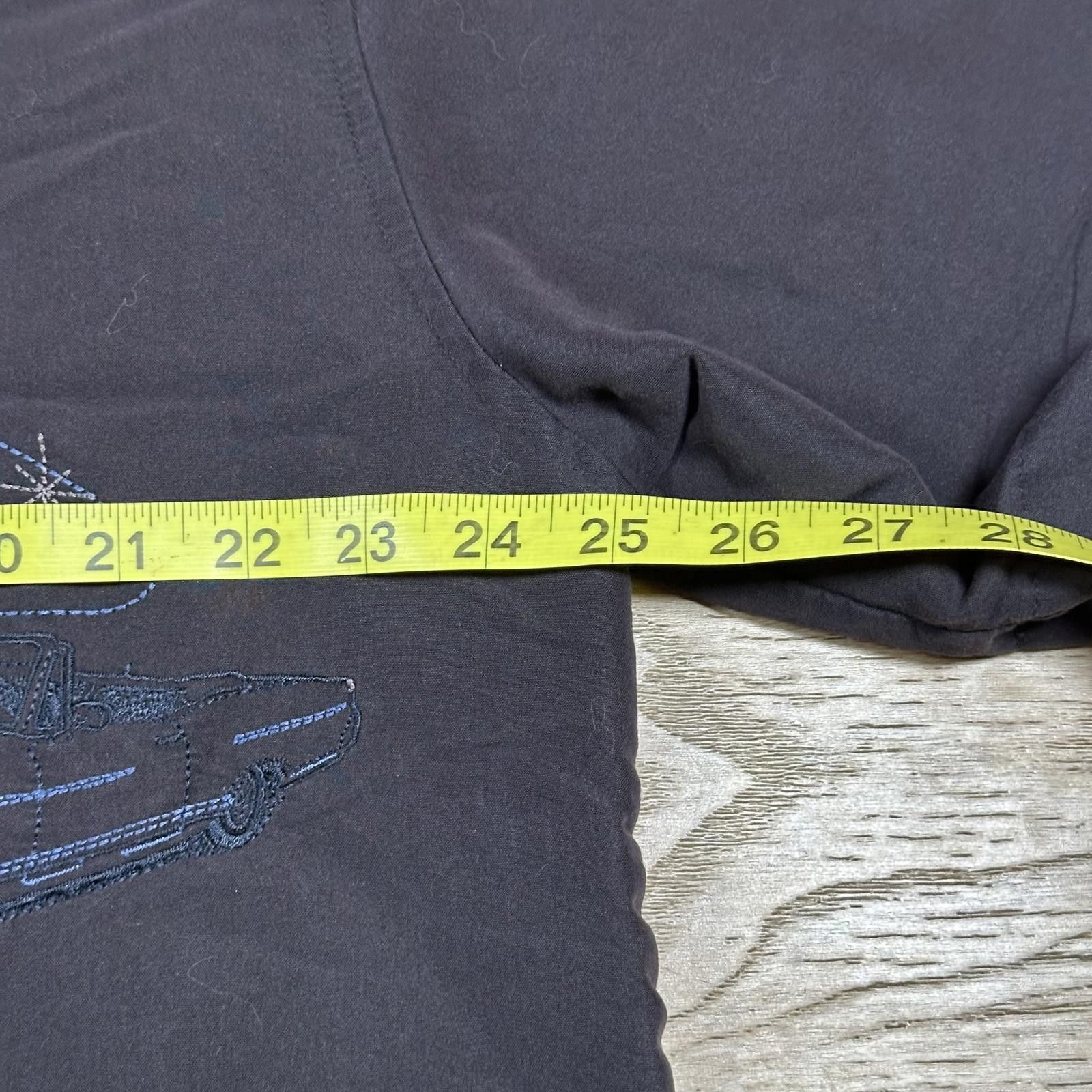 BASE CONTROL Centro Mens Casual Shirt XL Black Vintage Embroidered Car Size US XL / EU 56 / 4 - 5 Thumbnail