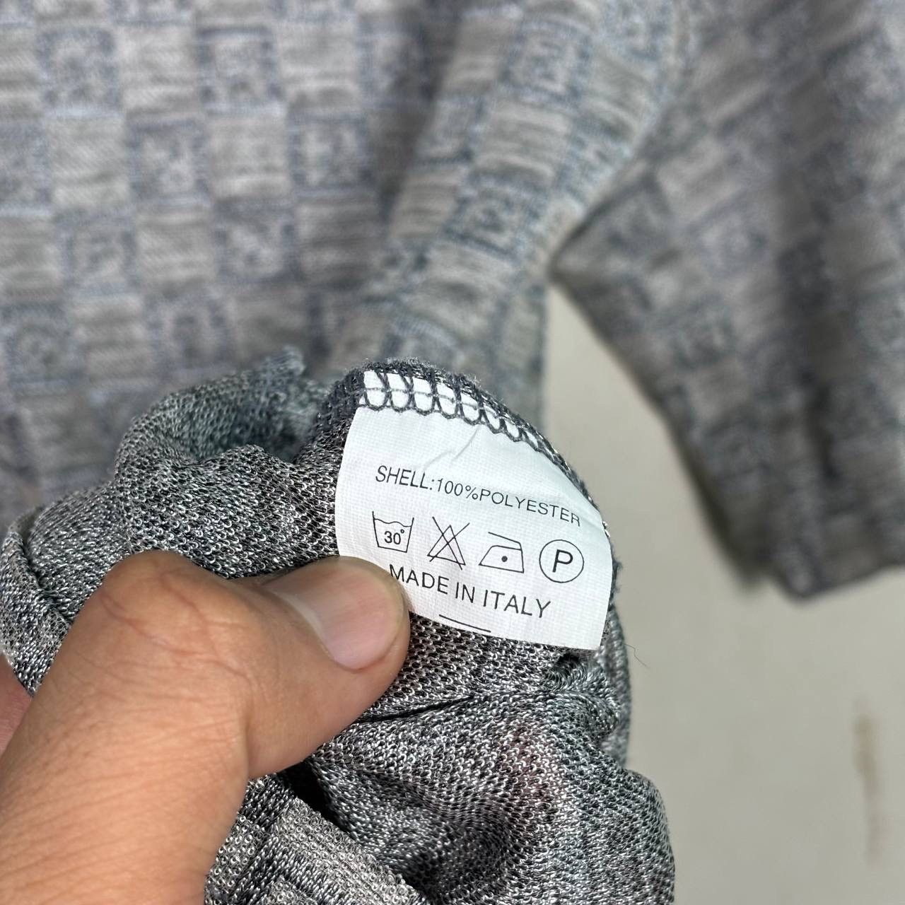 Fendi Fendi Monogram Made in Italy Grey T-Shirt Size US M / EU 48-50 / 2 - 5 Thumbnail