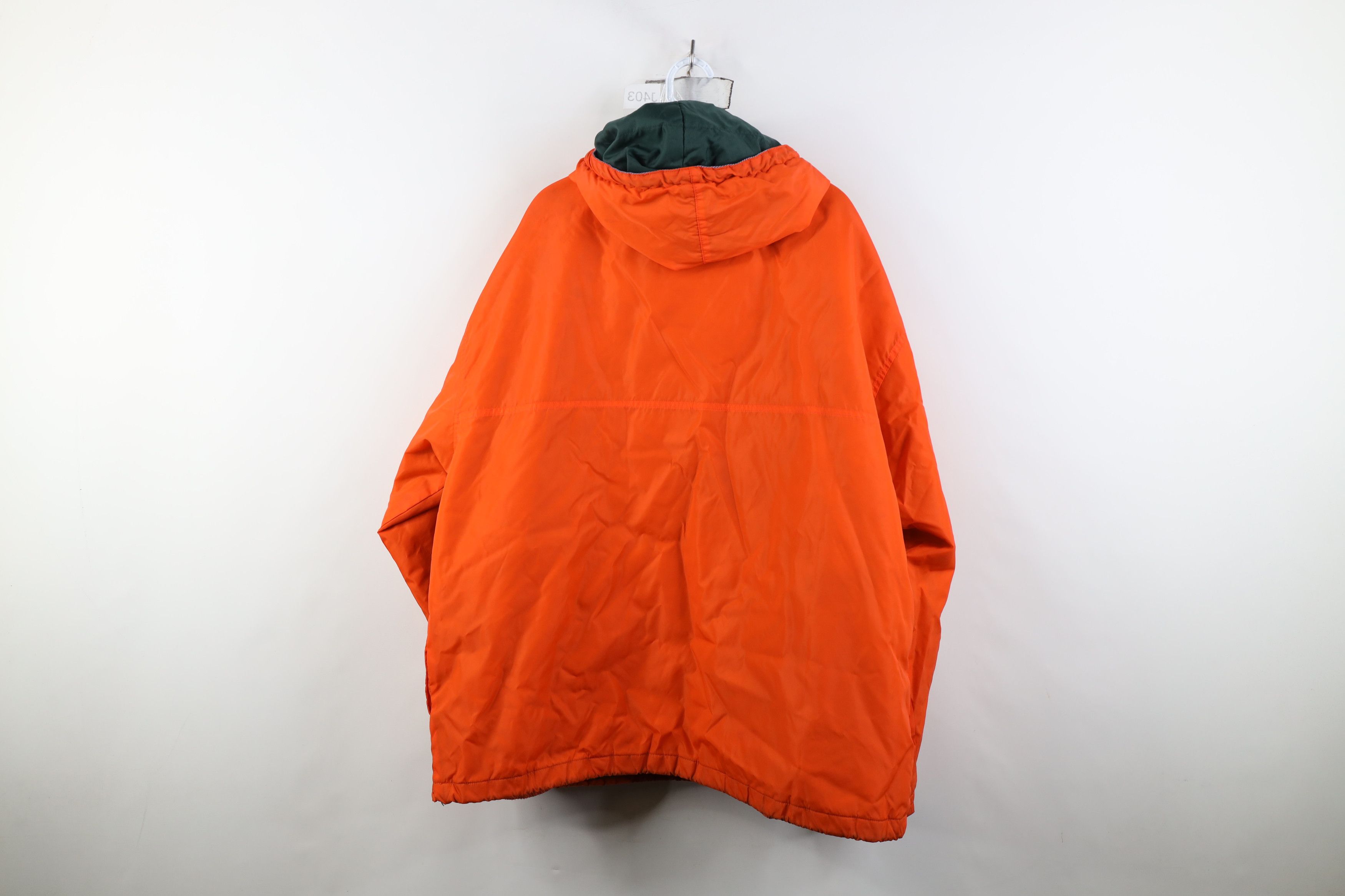 Gap Vintage 90s Gap Hooded Anorak Windbreaker Jacket Orange Size US XL / EU 56 / 4 - 12 Thumbnail