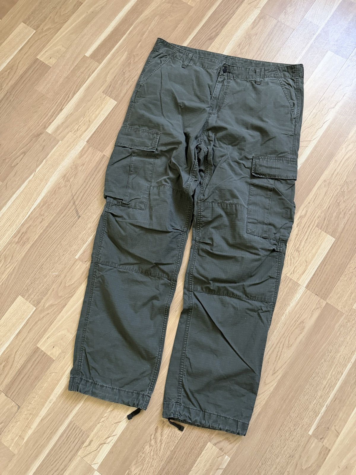 Carhartt Carhartt cargo regular pants vintage workwear khaki 2000s Size US 34 / EU 50 - 5 Thumbnail