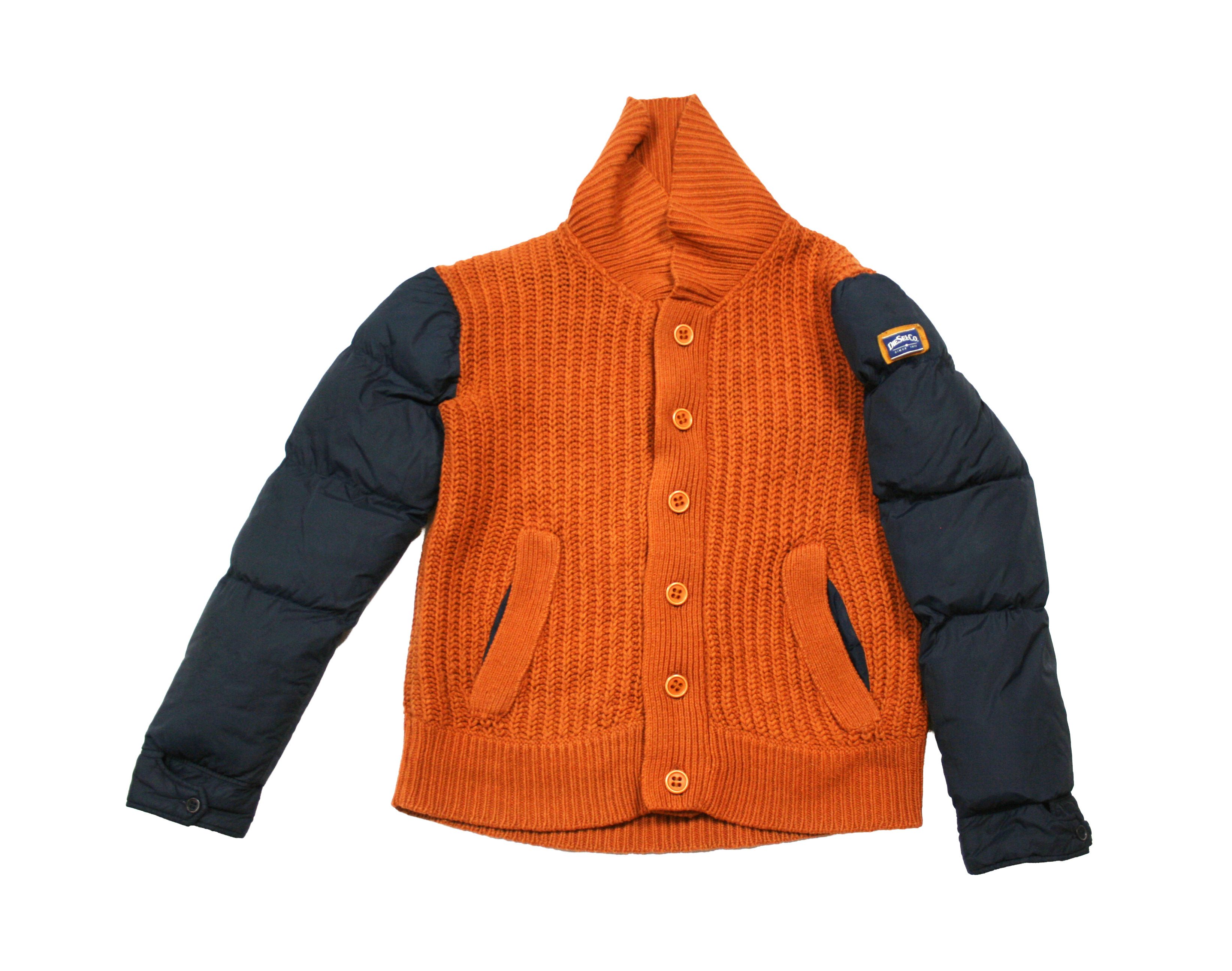 Diesel 00S Logo Y2K Reversible Puffer Sleeves Jacket Vintage Size US L / EU 52-54 / 3 - 1 Thumbnail