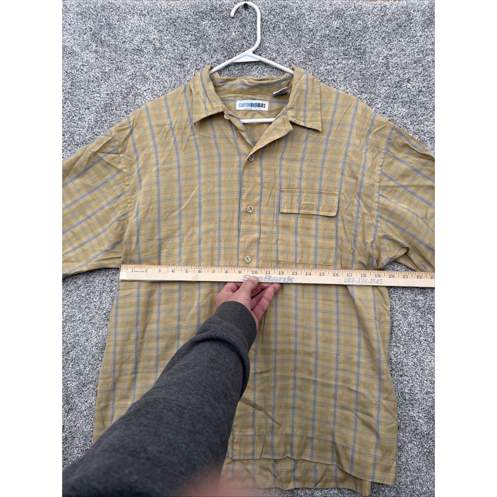 Other Y2K Button Up Shirt Mens L Plaid Retro Grandpacore Coastal Size US L / EU 52-54 / 3 - 3 Thumbnail