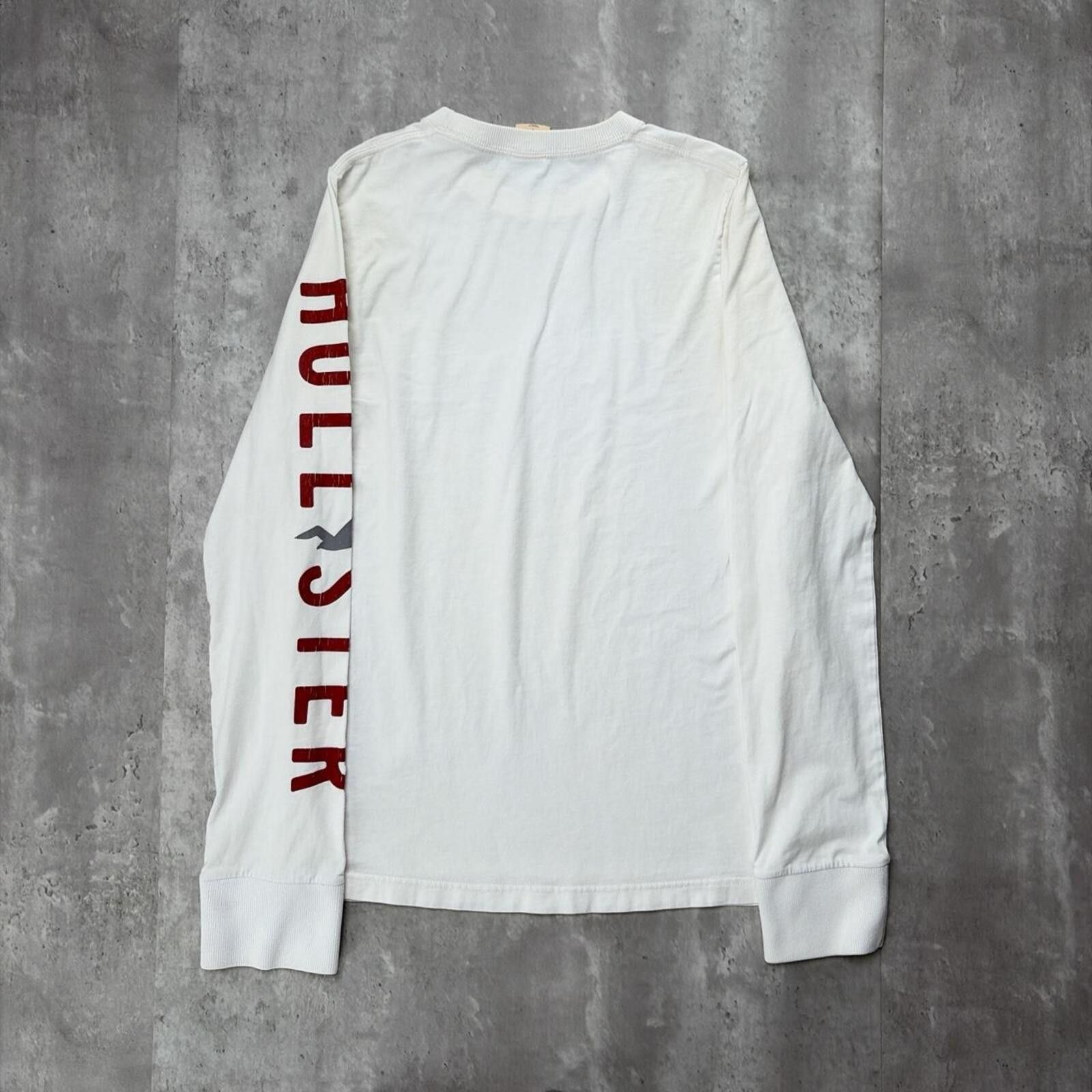 Other Y2K White Hollister Surf Grunge Distressed Long Sleeve Shirt Size US S / EU 44-46 / 1 - 7 Thumbnail
