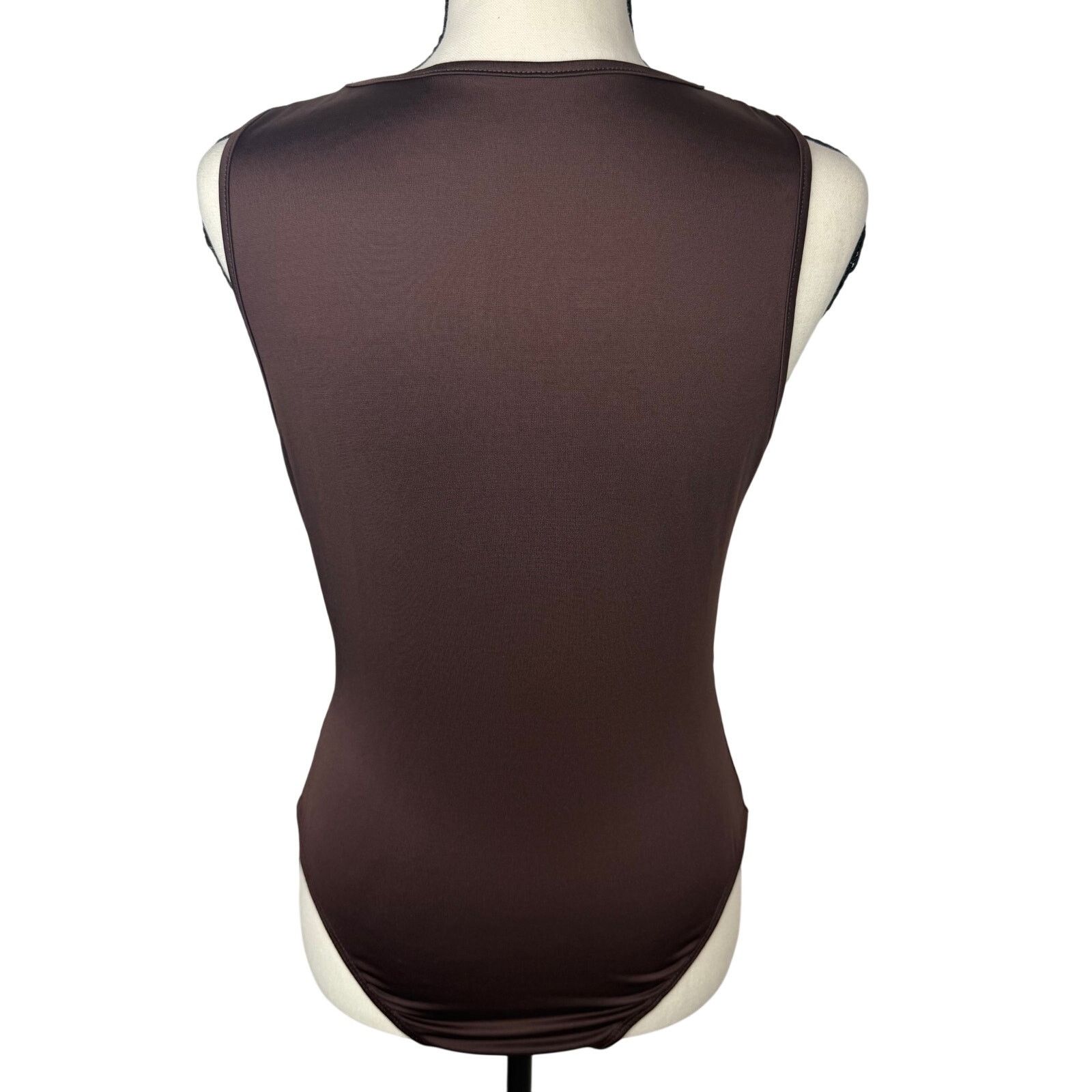 Shein Brown Cutout Ring Bodysuit Y2K Size M / US 6-8 / IT 42-44 - 5 Thumbnail