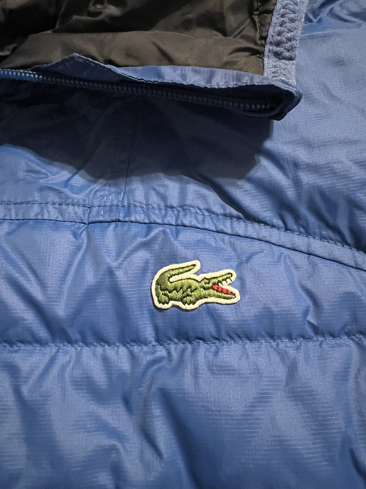 Lacoste Lacoste Hooded Quilted Puffer Jacket – Blue – Size Small Size US S / EU 44-46 / 1 - 3 Thumbnail
