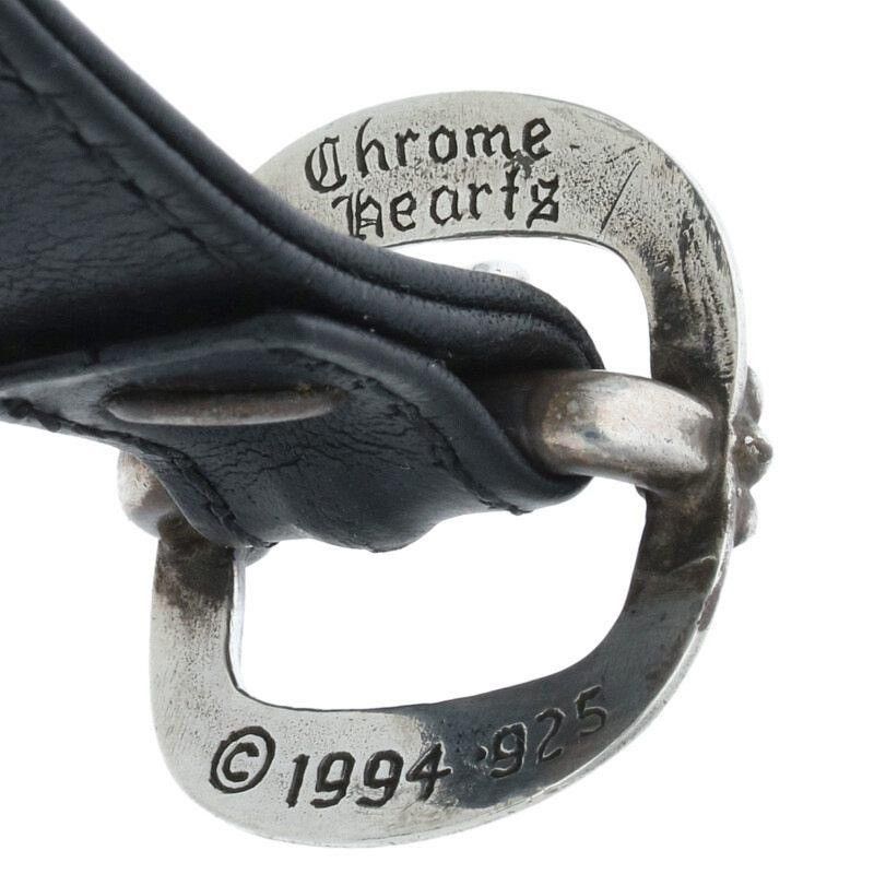 Chrome Hearts Chrome Hearts Bent Ch Cross Leather Bracelet Size ONE SIZE - 3 Thumbnail