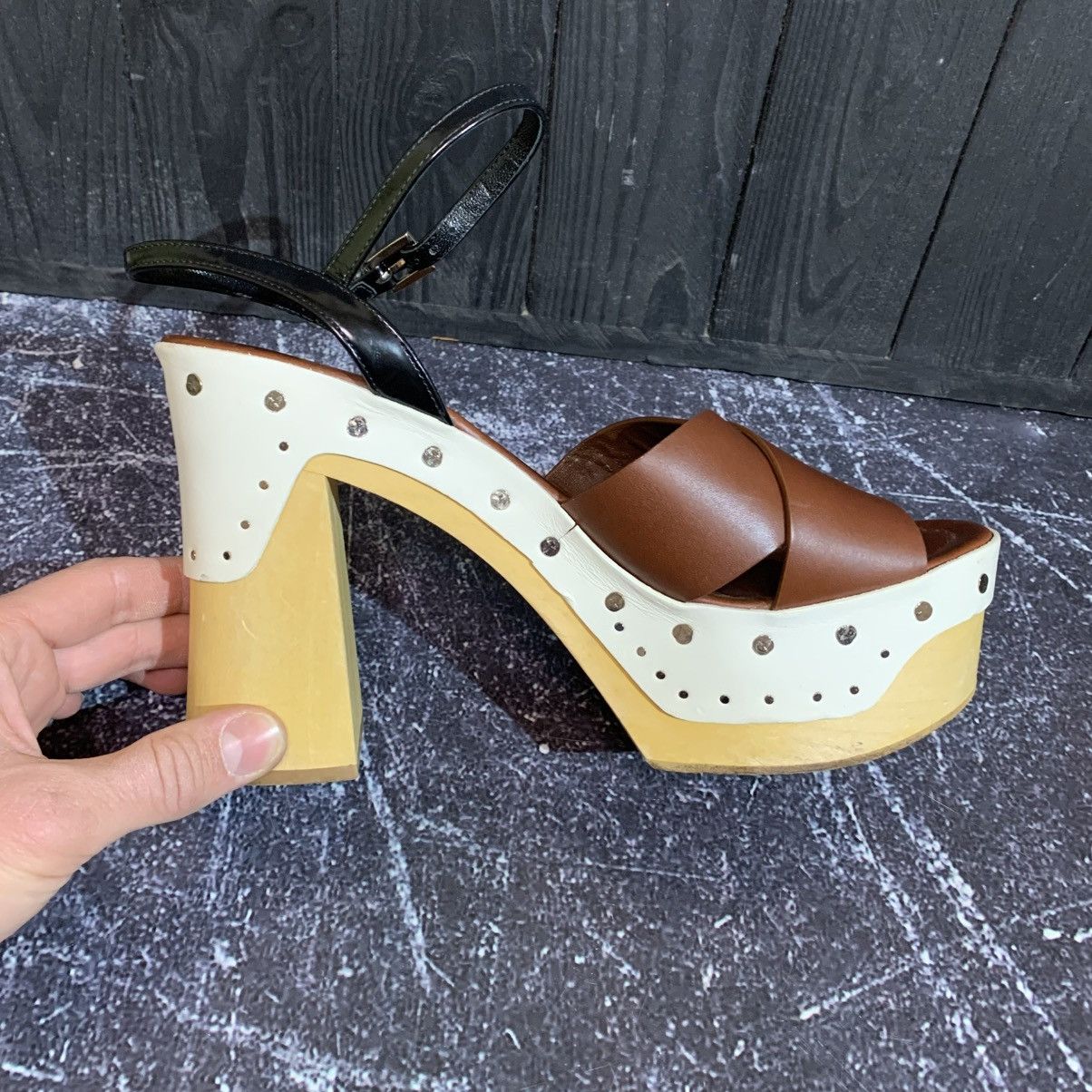 Prada Prada Colorblock Clog-Bottom Sandal Size 39.5 Size US 9.5 / IT 39.5 - 10 Thumbnail