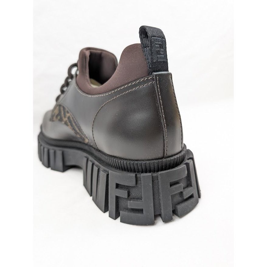 Fendi o1rshd1 Lace Up Fabric Calf Leather Boots Shoe in Multicolor Size US 10 / EU 43 - 14 Thumbnail