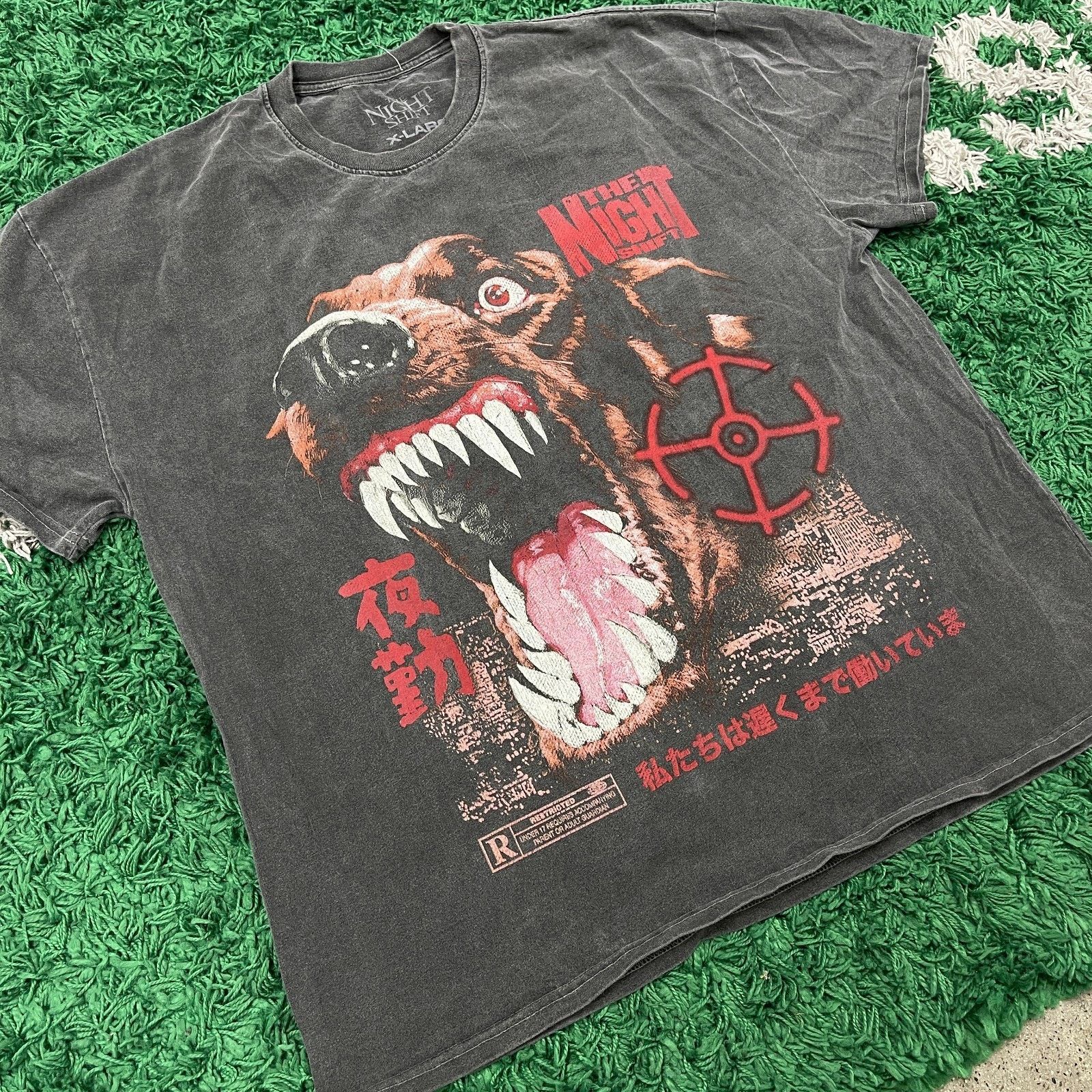 Vintage The Night Shift Heavyweight Dog Vintage Wash Tee T Shirt XL Size US XL / EU 56 / 4 - 3 Thumbnail