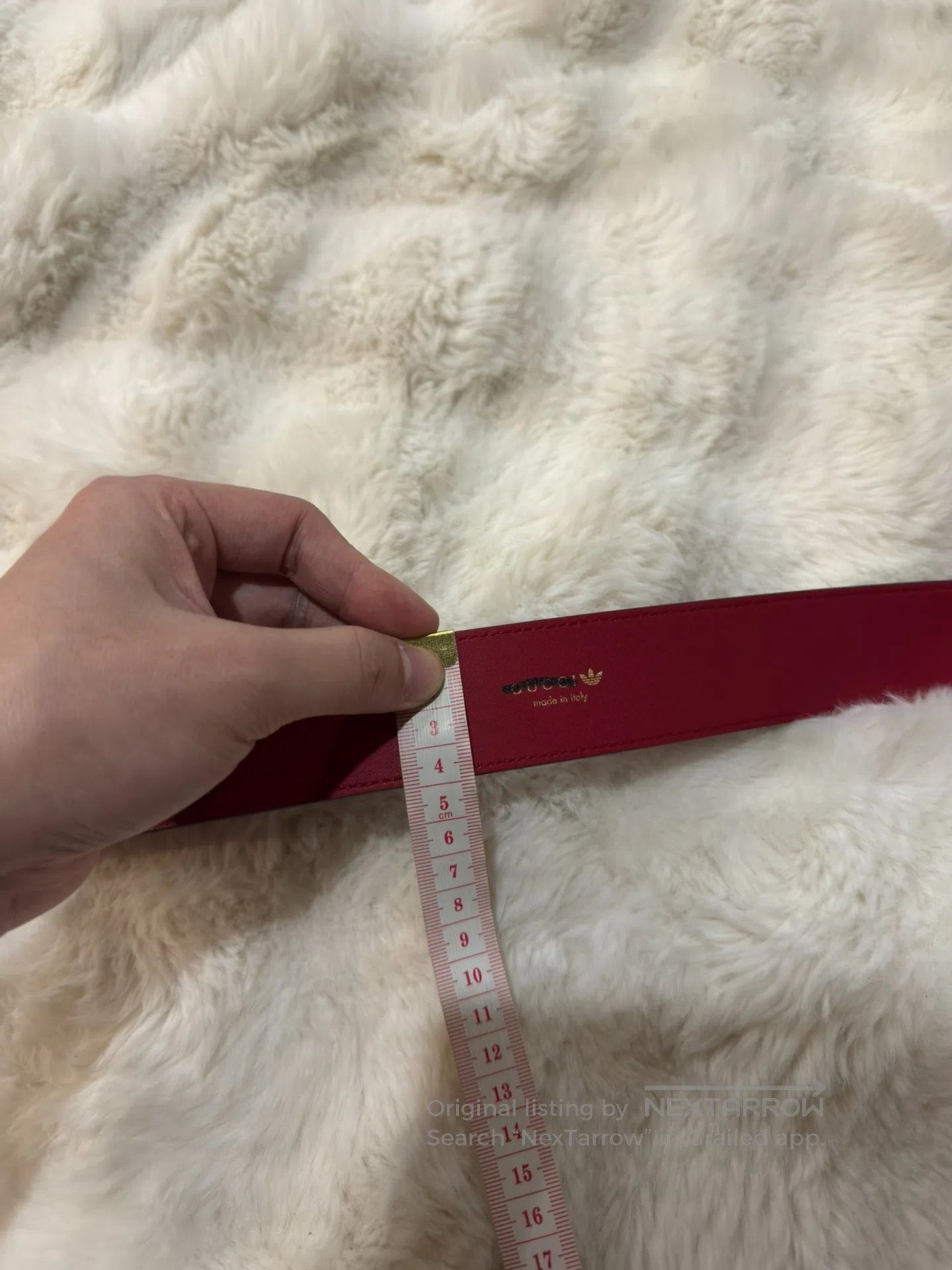Gucci Guicci size 100 Red Logo Double G Belt| Size ONE SIZE - 7 Thumbnail