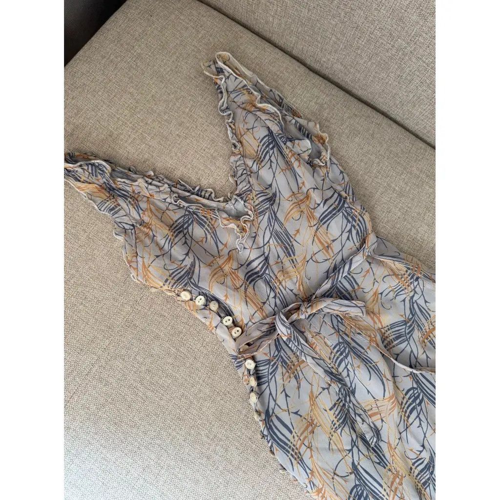 Chloe Chloé "La Saison" Printed Viscose Mini Dress Size FR 36 Size XS / US 0-2 / IT 36-38 - 4 Thumbnail