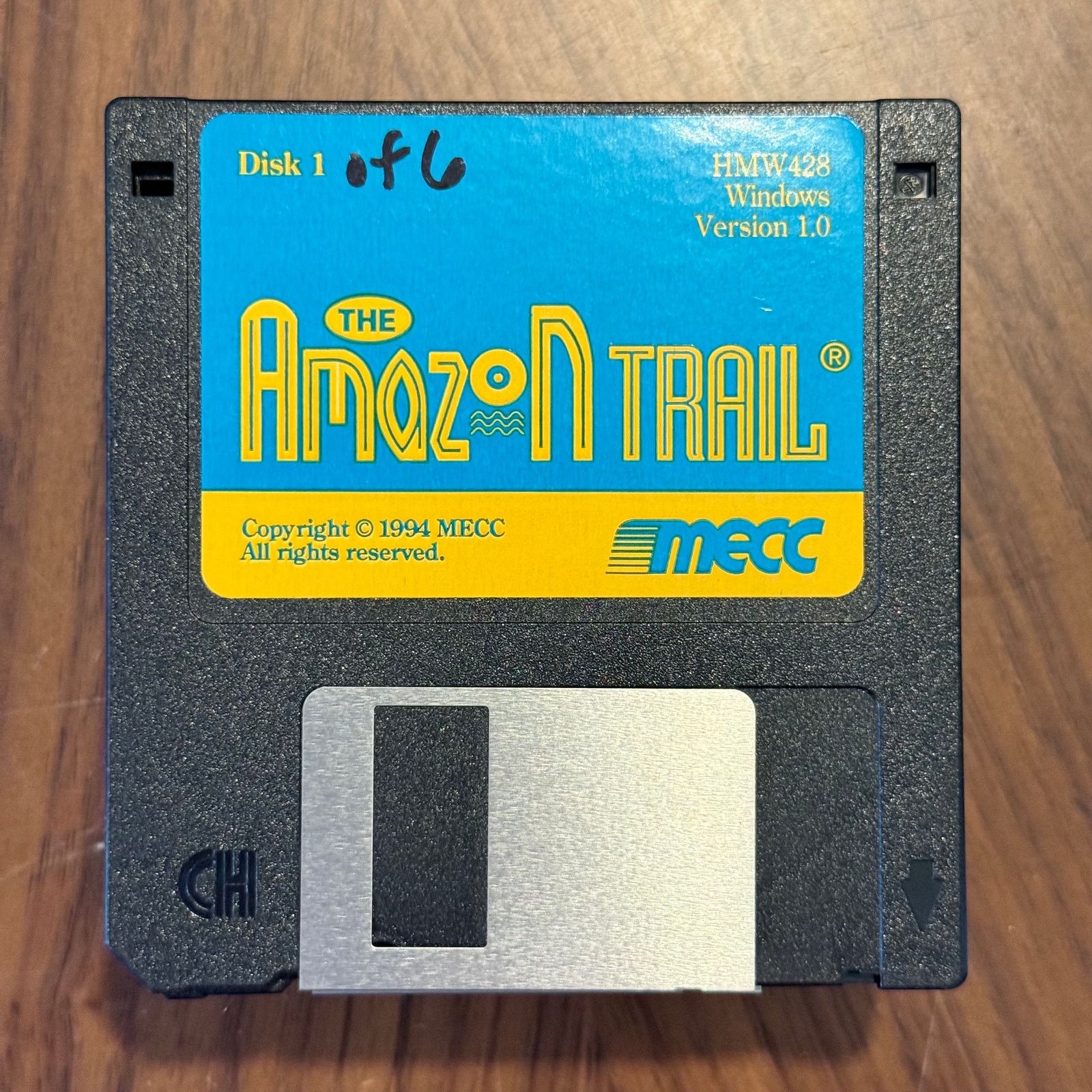Vintage The Amazon Trail MECC Windows 1.0 Full 6-Disk Set Game Mint Size ONE SIZE - 1 Thumbnail