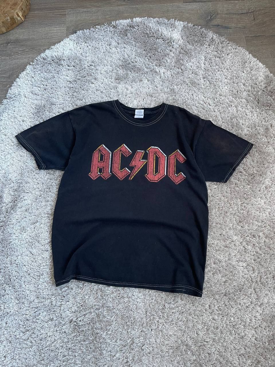 Band Tees Vintage AC/DC Rock 90s faded T Shirt Size US L / EU 52-54 / 3 - 2 Thumbnail