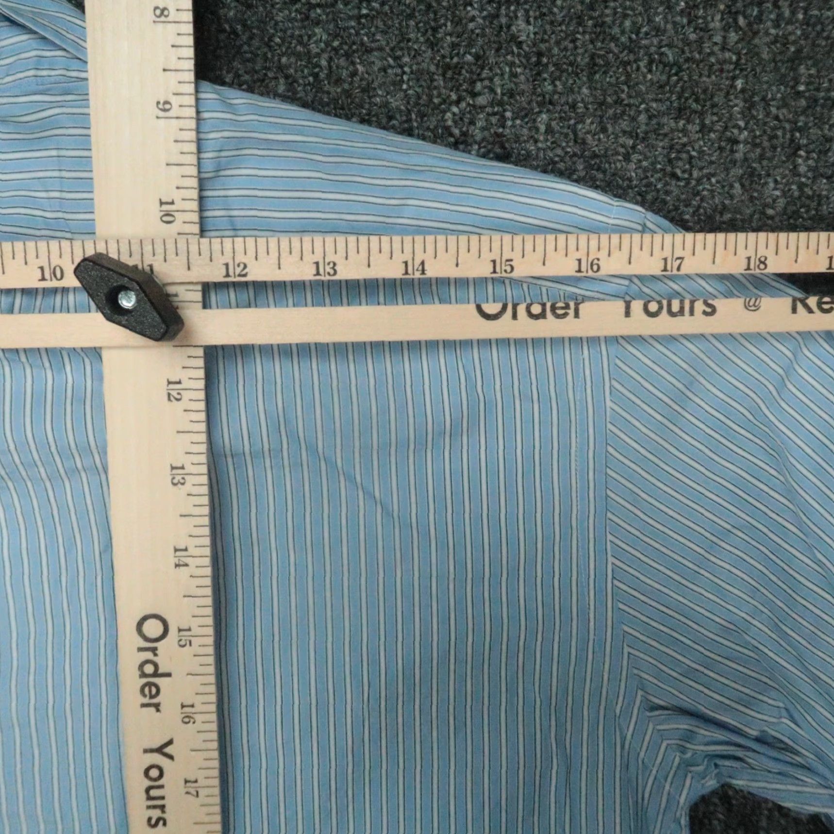 Ralph Lauren Ralph Lauren Black Label Shirt Men Small 15 Blue Striped Tailored Fit Shirt Mens Dress Shirt Size US S / EU 44-46 / 1 - 7 Thumbnail