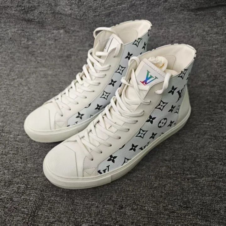 Louis Vuitton Louis Vuitton Tattoo High-Top Sneakers for Men -2508 Size US 9.5 / EU 42-43 - 1 Thumbnail