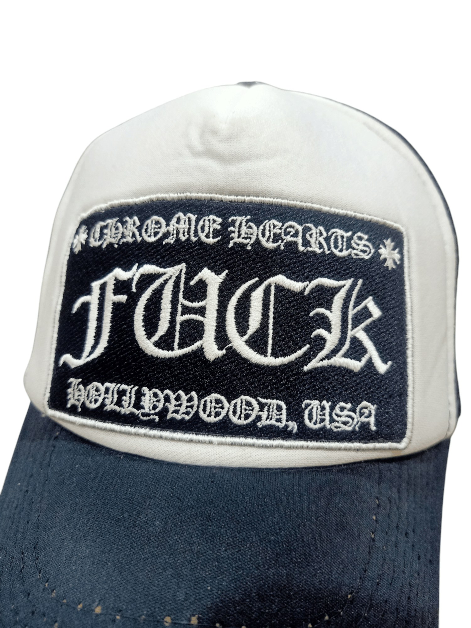 Chrome Hearts × Otto × Vintage Chrome Hearts F*ck Hollywood Trucker Hats Size ONE SIZE - 4 Thumbnail
