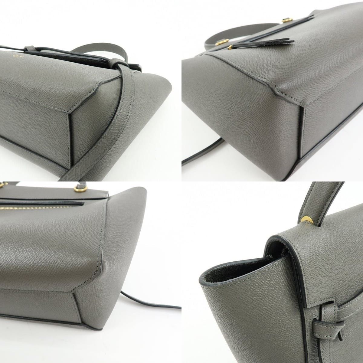 Celine Celine Micro Belt Bag Calfskin Top Handle Gray Size ONE SIZE - 5 Thumbnail