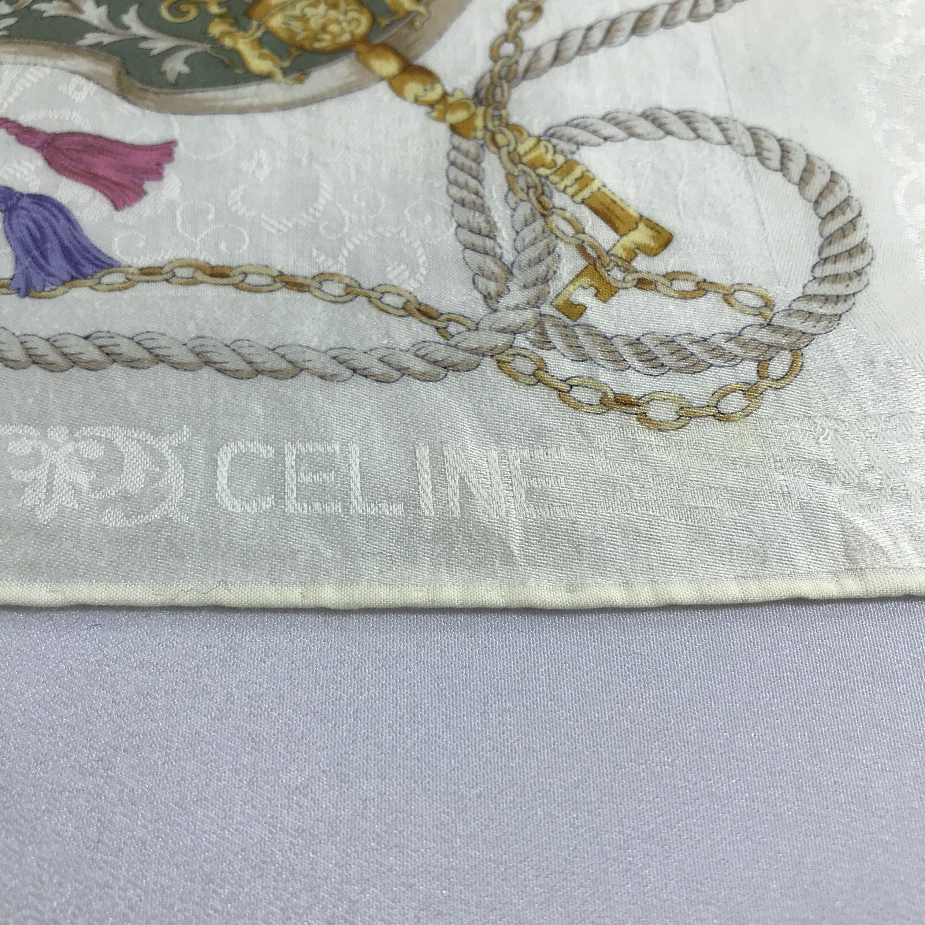 Celine Celine Luxury Handkerchief Neckerchief Bandana H878 Size ONE SIZE - 3 Thumbnail