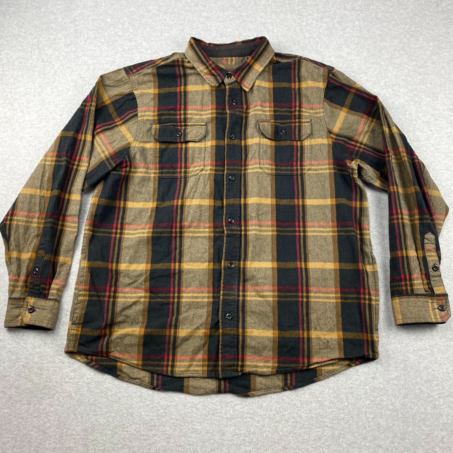 Orvis Orvis Big Bear Flannel Shirt Mens 2XL Plaid Heavyweight Long Sleeve Pockets Multicolor Button-Up Casual Outdoor Regular Fit Logo Climate: All Seasons Size US XXL / EU 58 / 5 - 2 Thumbnail