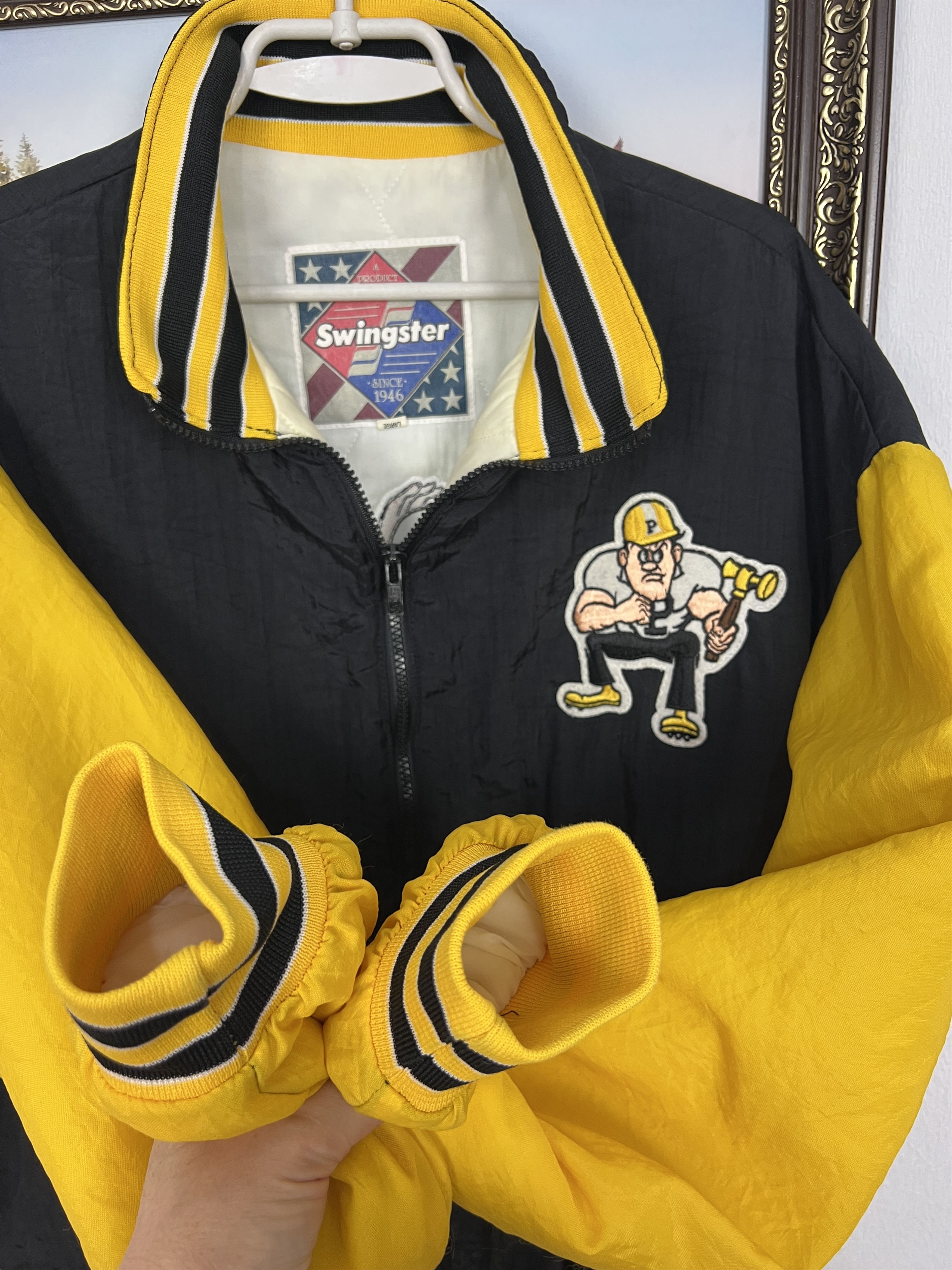 Swingster Swingster NCAA Purdue Boilermakers Jacket Bomber Rare Size US L / EU 52-54 / 3 - 7 Thumbnail