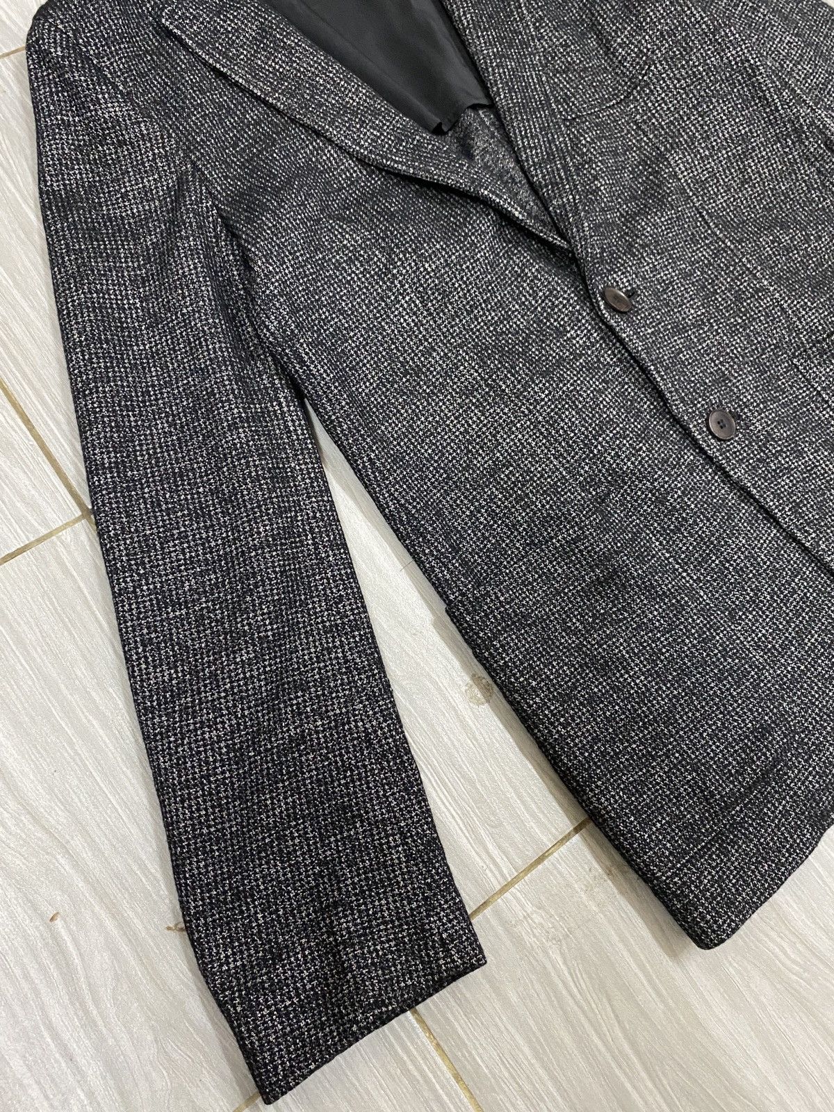 Armani Collezioni Armani Collezioni Textured Wool Blend Knit Blazer Jacket Size US L / EU 52-54 / 3 - 5 Thumbnail