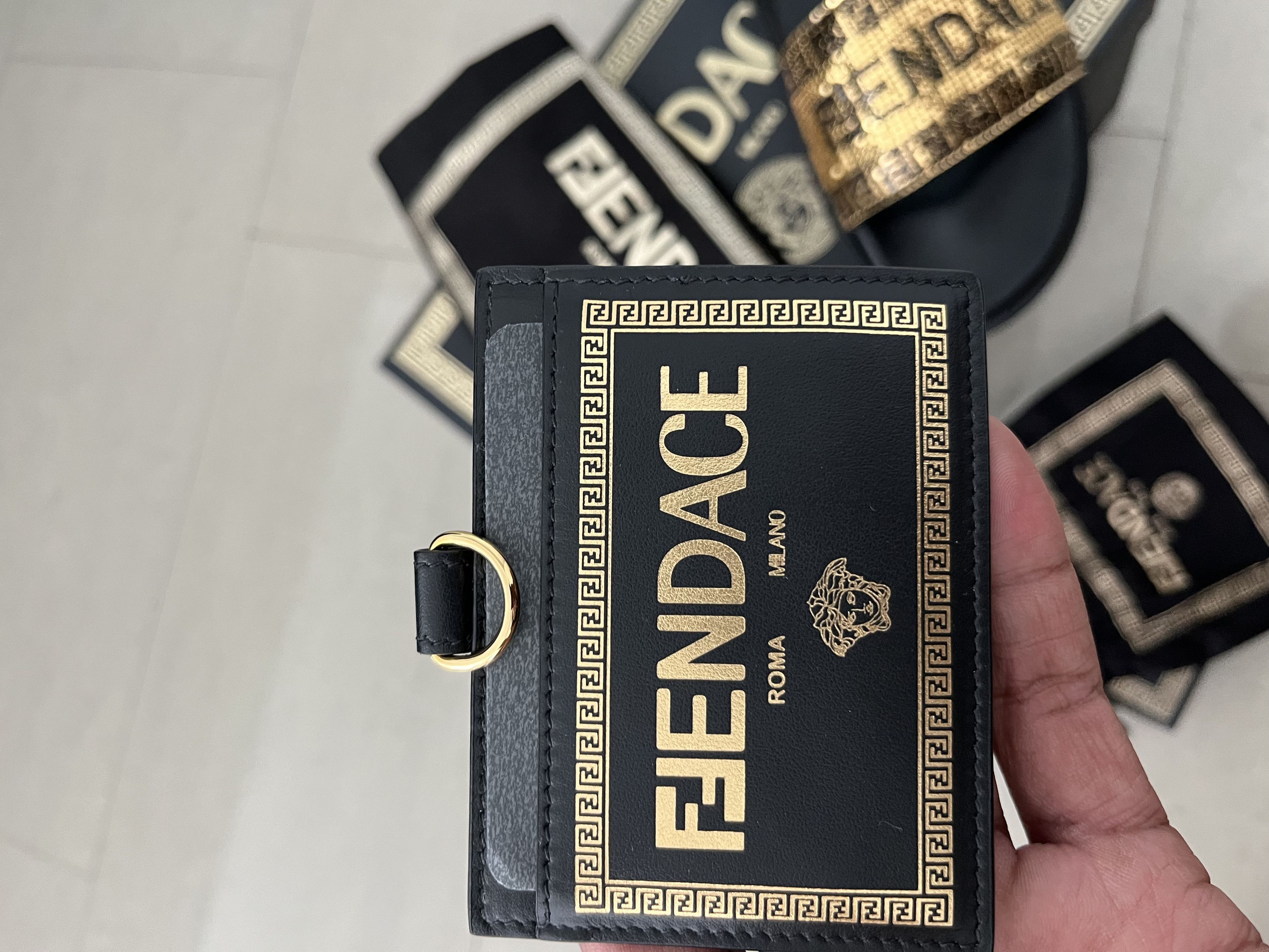 Fendi × Versace Fendace Slides Size 44 - 3 Thumbnail