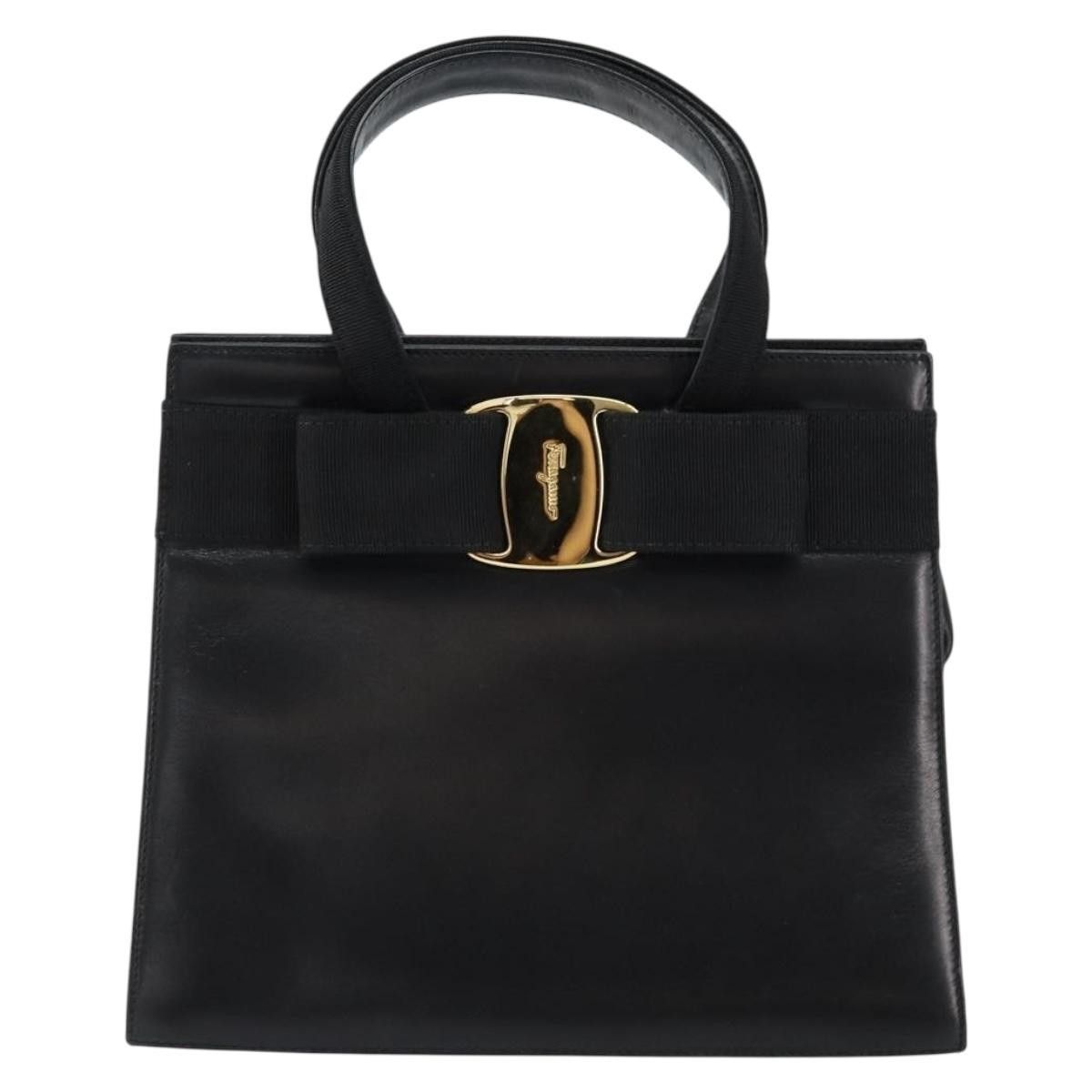 Salvatore Ferragamo Salvatore Ferragamo Convertible Vara Bow Tote Leather Size ONE SIZE - 1 Thumbnail