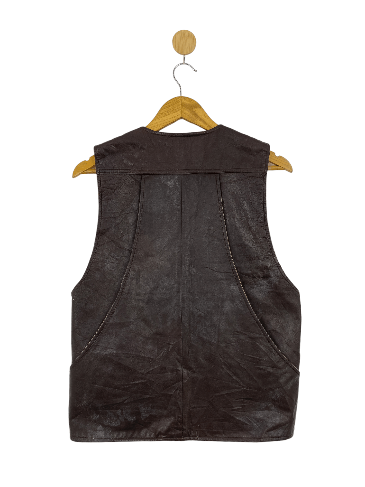 Japanese Brand × Vintage Vintage Japanese Brand Tactical Multi Pocket Leather Vest Size US M / EU 48-50 / 2 - 3 Thumbnail