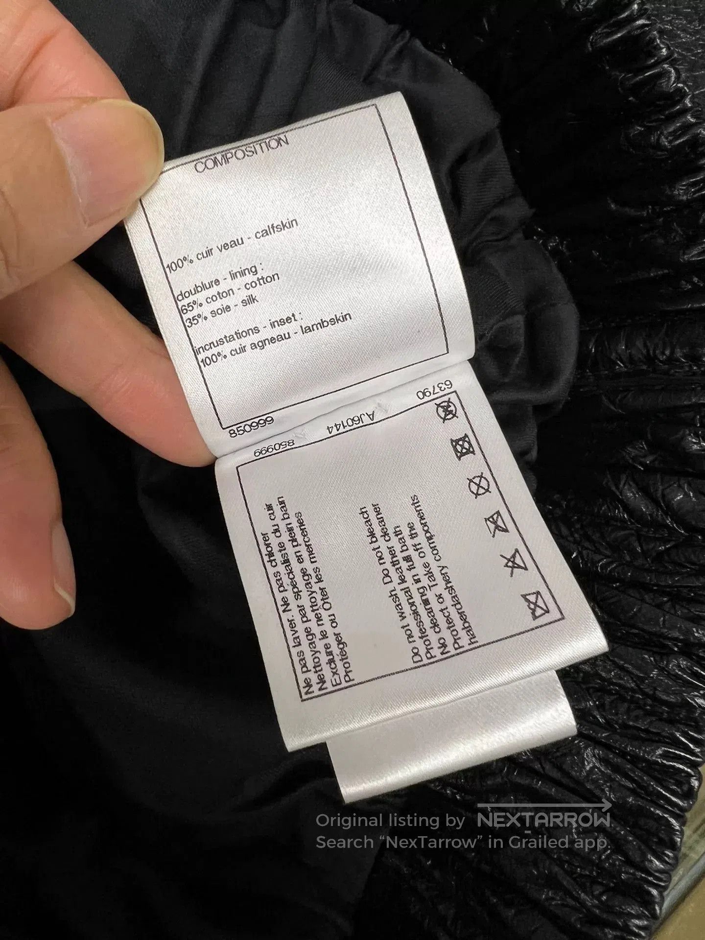 Chanel Chanel Black Mid-Sleeve Leather Jacket. Size US M / EU 48-50 / 2 - 6 Thumbnail