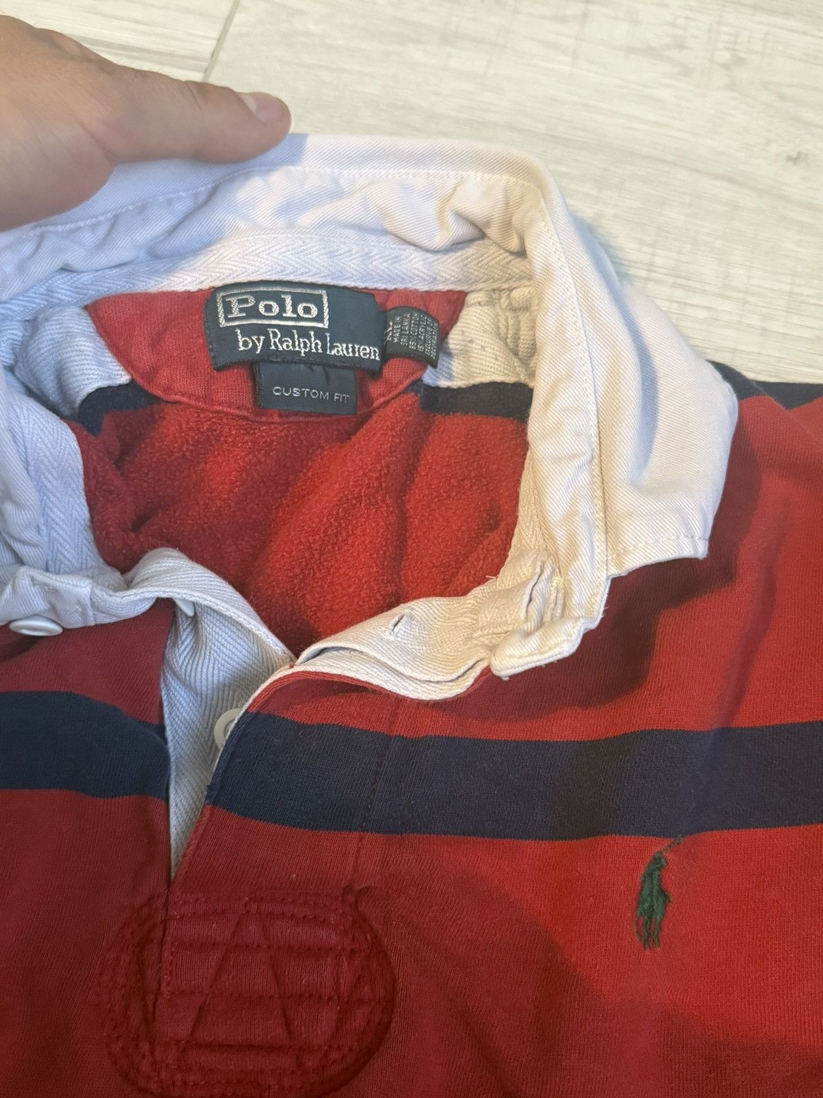 Polo Ralph Lauren Vintage Polo Ralph Lauren striped rugby shirt Size US L / EU 52-54 / 3 - 3 Thumbnail