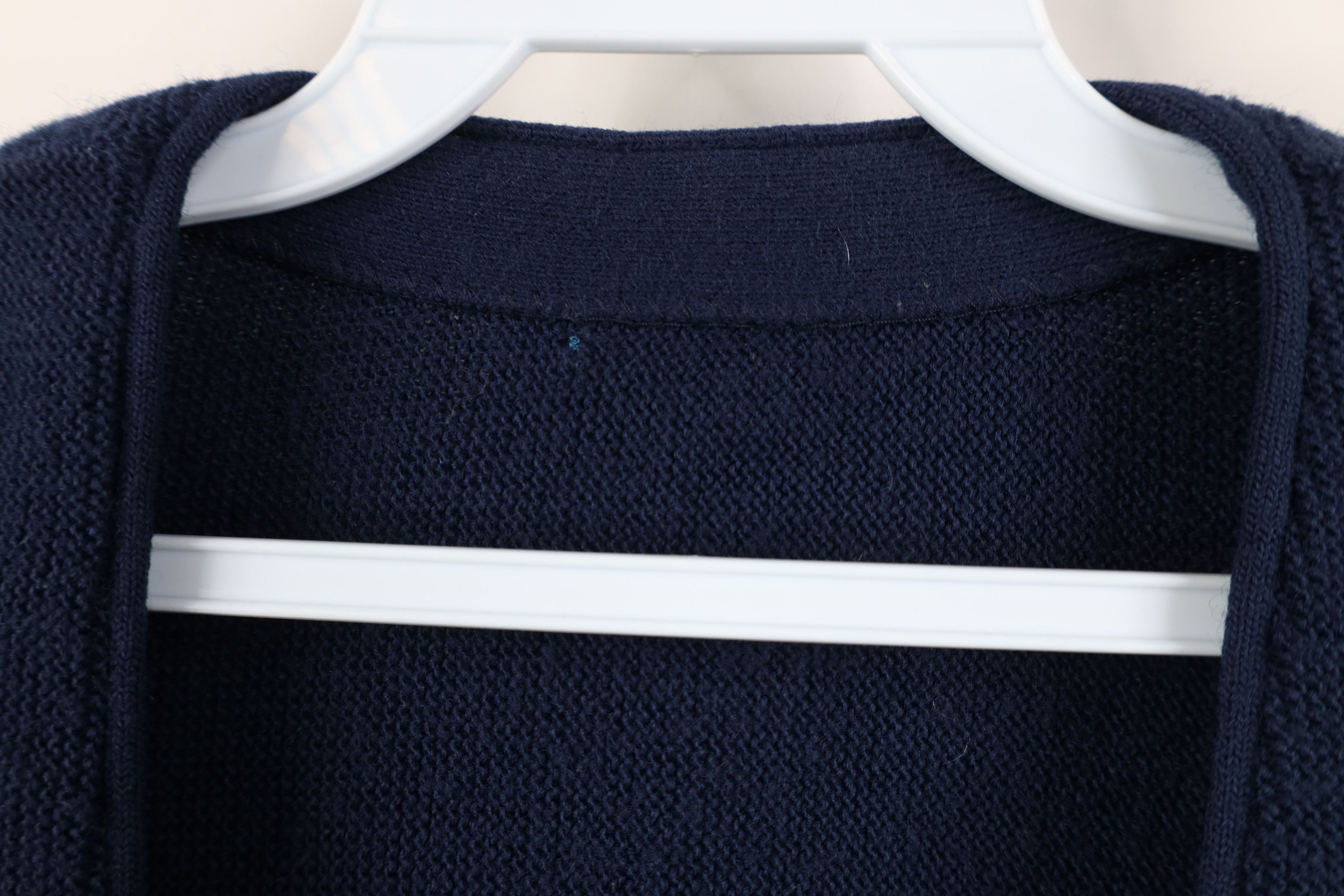 Vintage Vintage 70s Streetwear Cobain Cardigan Sweater Navy Blue Size US XXL / EU 58 / 5 - 8 Thumbnail