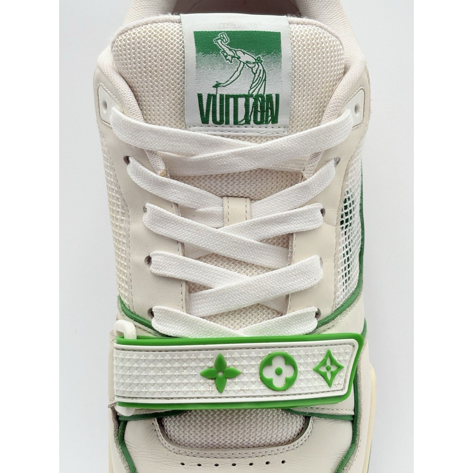 Louis Vuitton 11-11.5 Louis Vuitton Strap Trainer ' Green ' | SUPER CLEAN! Size US 11 / EU 44 - 13 Thumbnail
