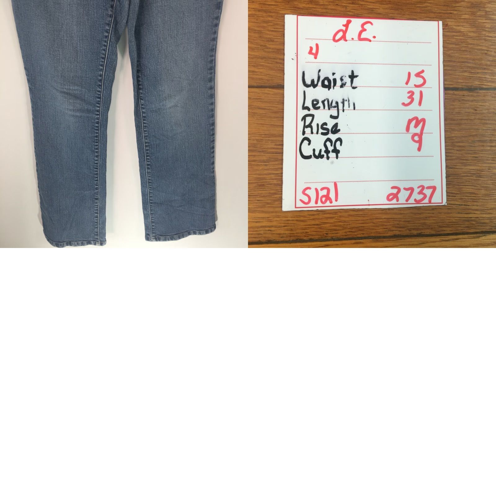 Lands' End Lands' End Jeans Womens Original Fit Modern Waist Boot Leg Denim Blue Size 14 Size 36" / US 14 / IT 50 - 8 Thumbnail