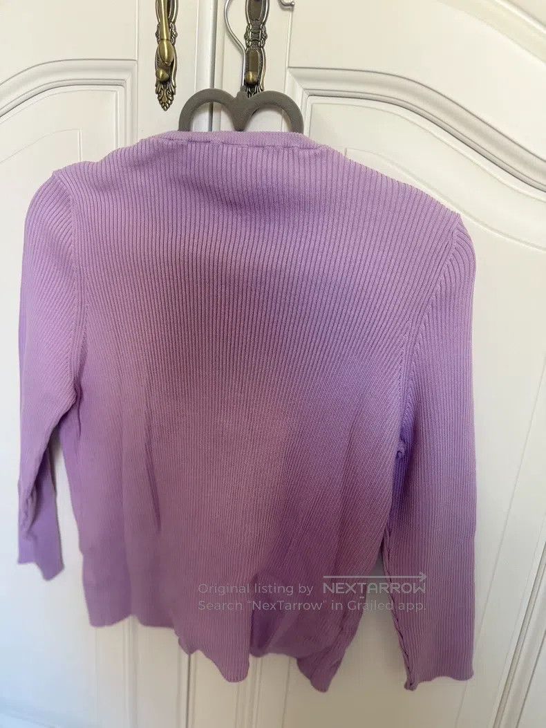 Valentino Valentino Dreamy purple knit top with bow Size M / US 6-8 / IT 42-44 - 3 Thumbnail