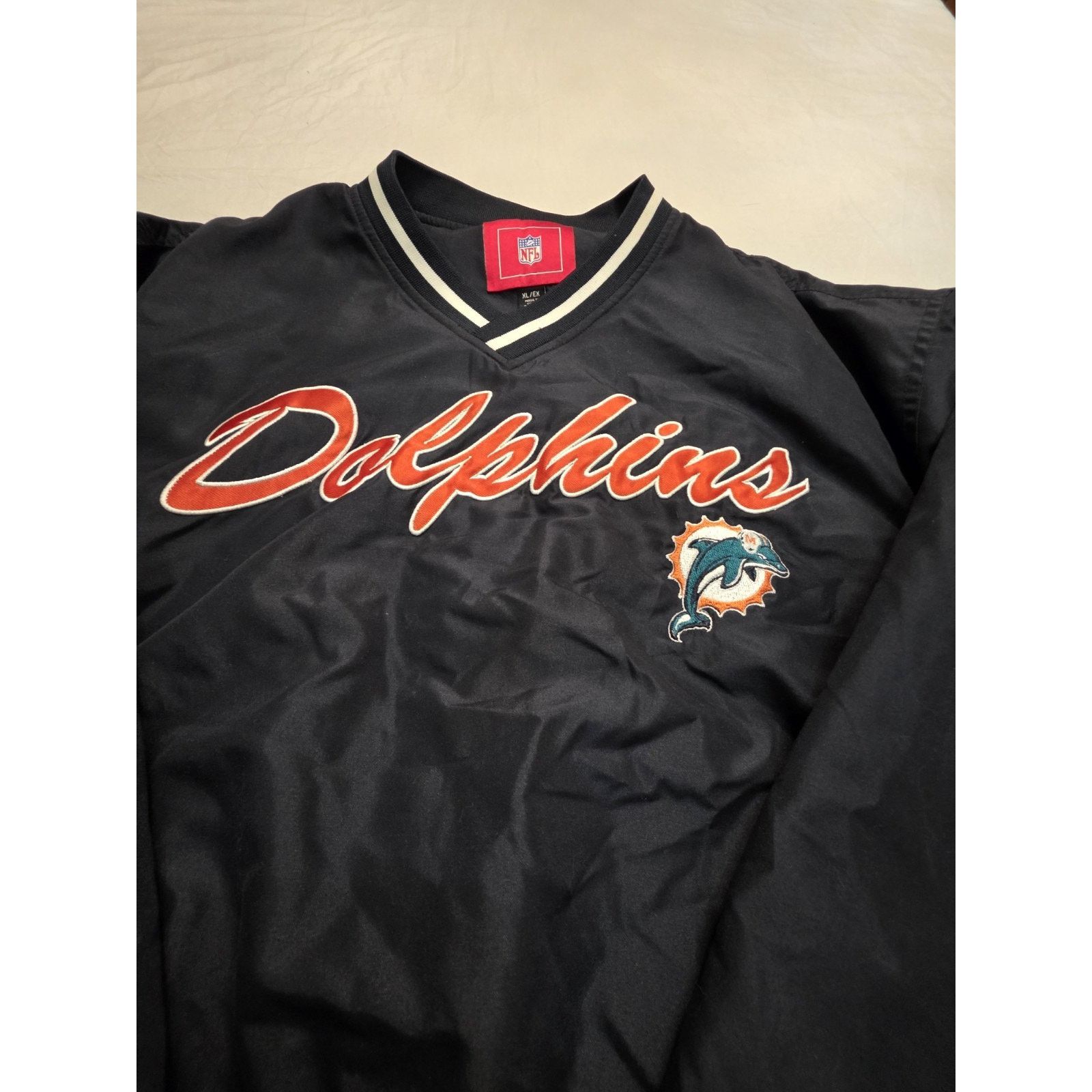 NFL Miami Dolphins NFL Men's V-neck Pullover Longsleeve Jacket Size US XL / EU 56 / 4 - 3 Thumbnail