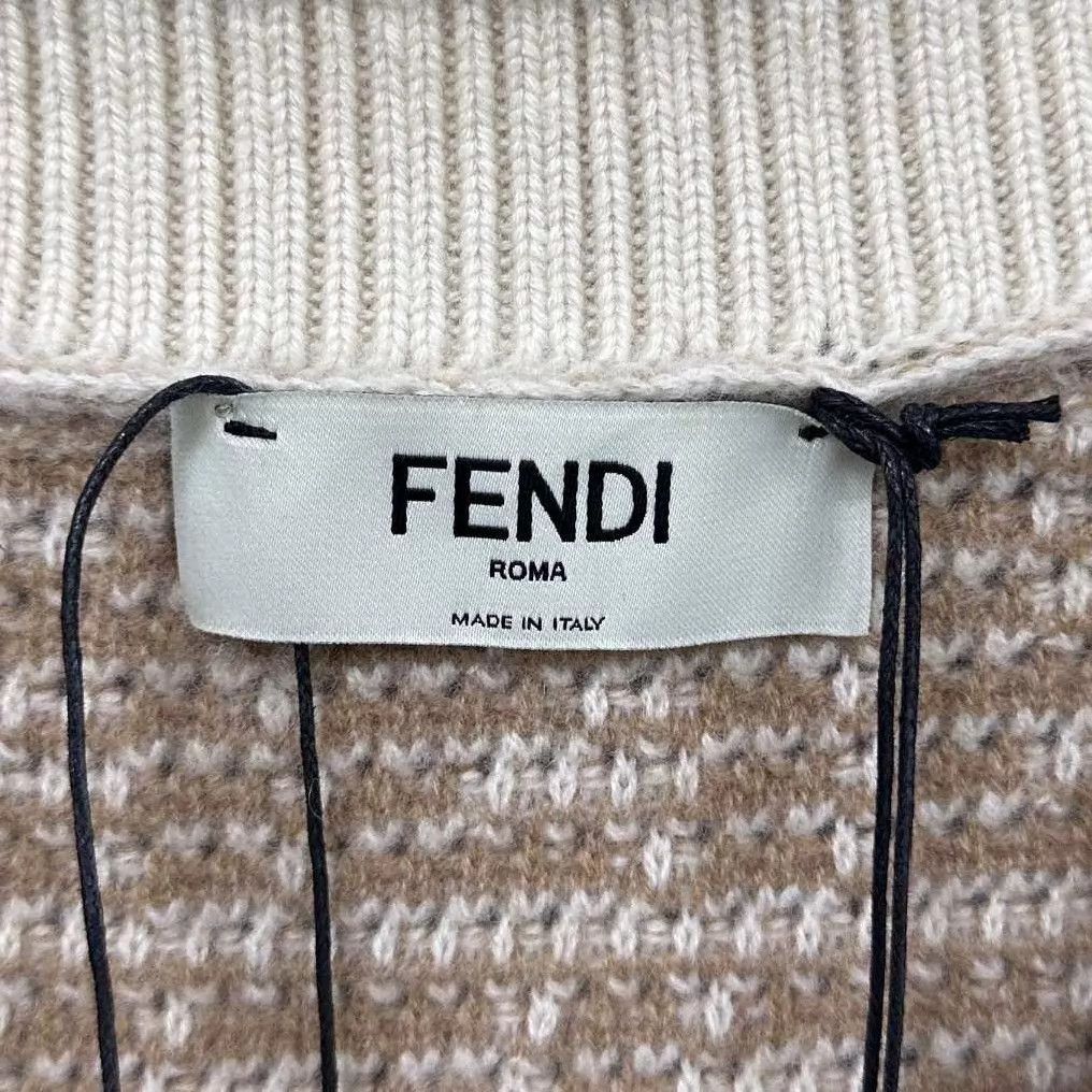 Fendi FENDI new cashmere all over print cardigan size 36 Size XS / US 0-2 / IT 36-38 - 5 Thumbnail
