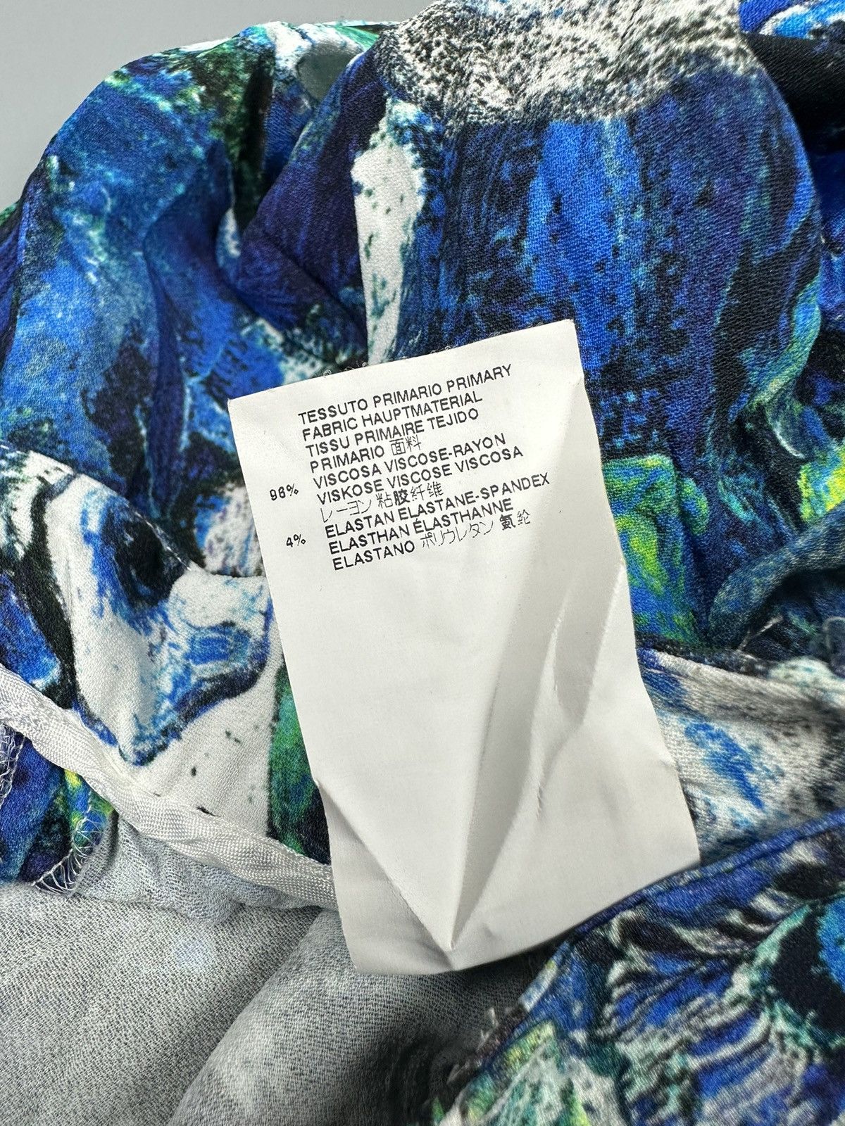 Just Cavalli Just Cavalli Rayon Floral Painted Pants Size 26" / US 2 / IT 38 - 7 Thumbnail
