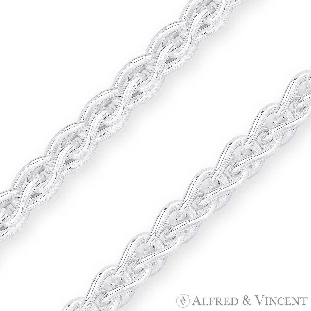 Other 5mm Classic Wheat Link Italian Spiga Chain Bracelet 7" Size ONE SIZE - 2 Thumbnail
