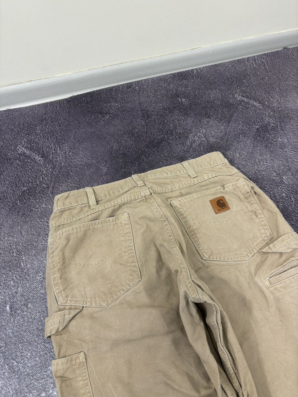 Carhartt Vintage Carhartt USA Cream Work Hype Baggy Pants Size US 33 - 5 Thumbnail