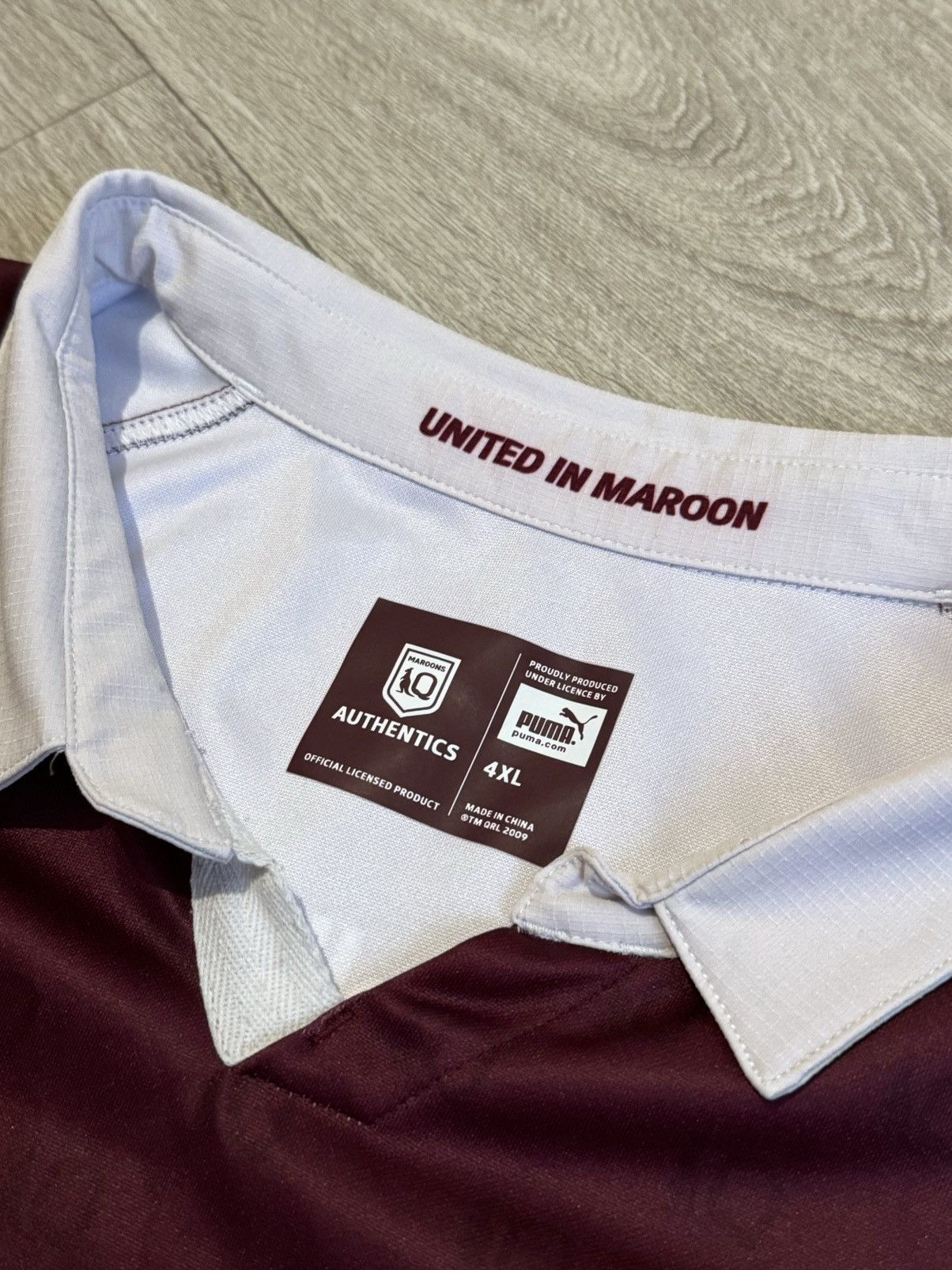 Canterbury of New Zealand 🔷Puma Queensland Maroons Rugby Shirt🔷 Size US XXL / EU 58 / 5 - 5 Thumbnail