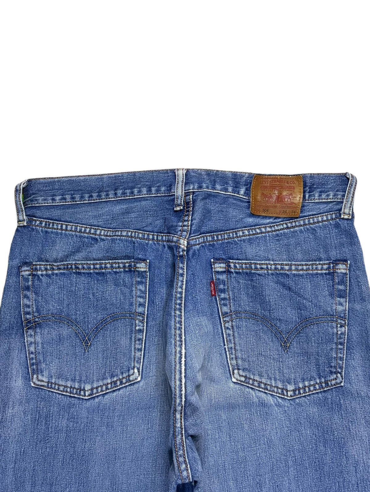 Levi's Vintage 90s Levis 504 Faded Wash Distressed Baggy Jeans Size US 33 - 8 Thumbnail