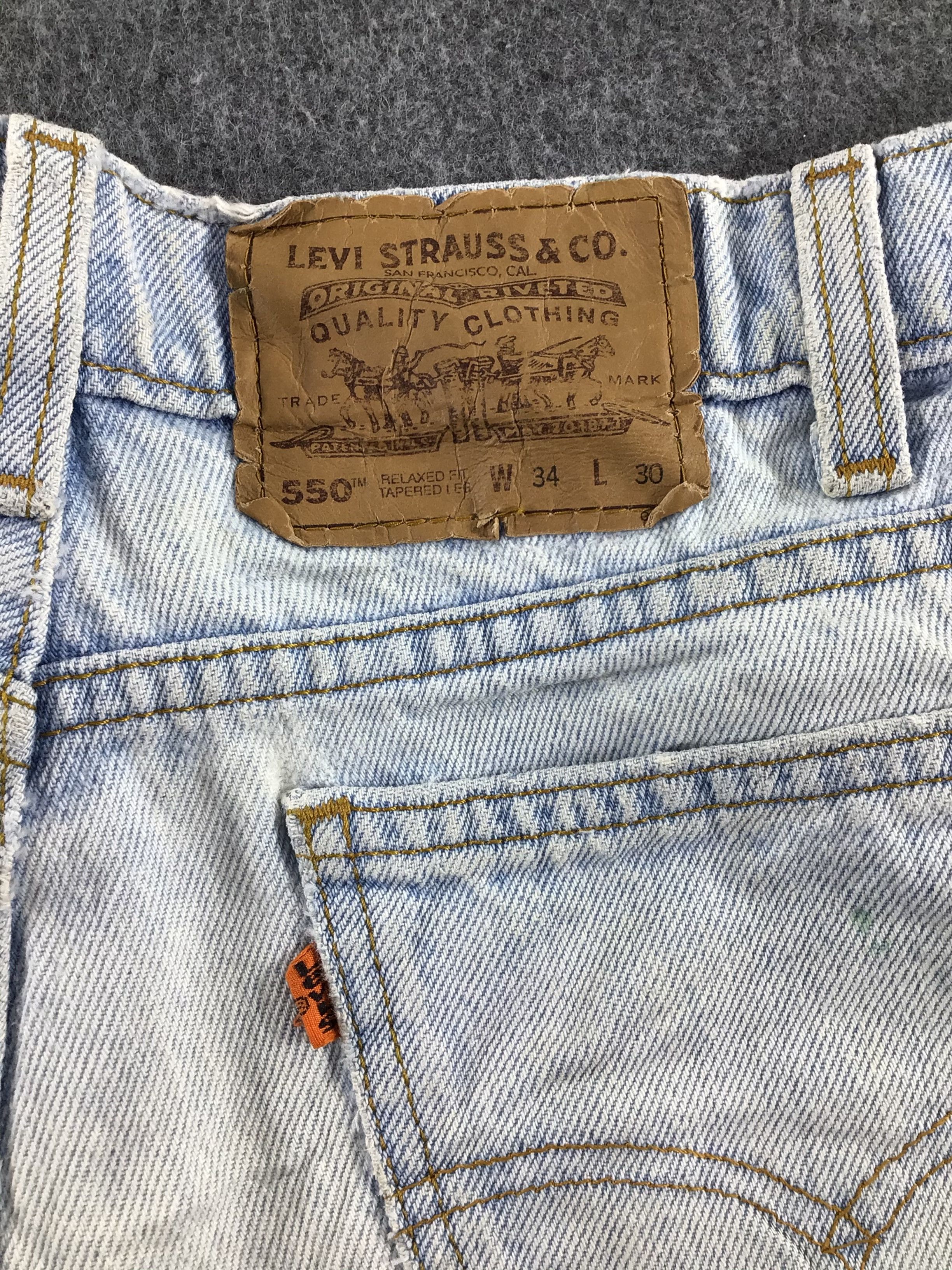 Levi's Vintage Levis 550 Orange Tab Jeans-J310 Size US 34 / EU 50 - 5 Thumbnail
