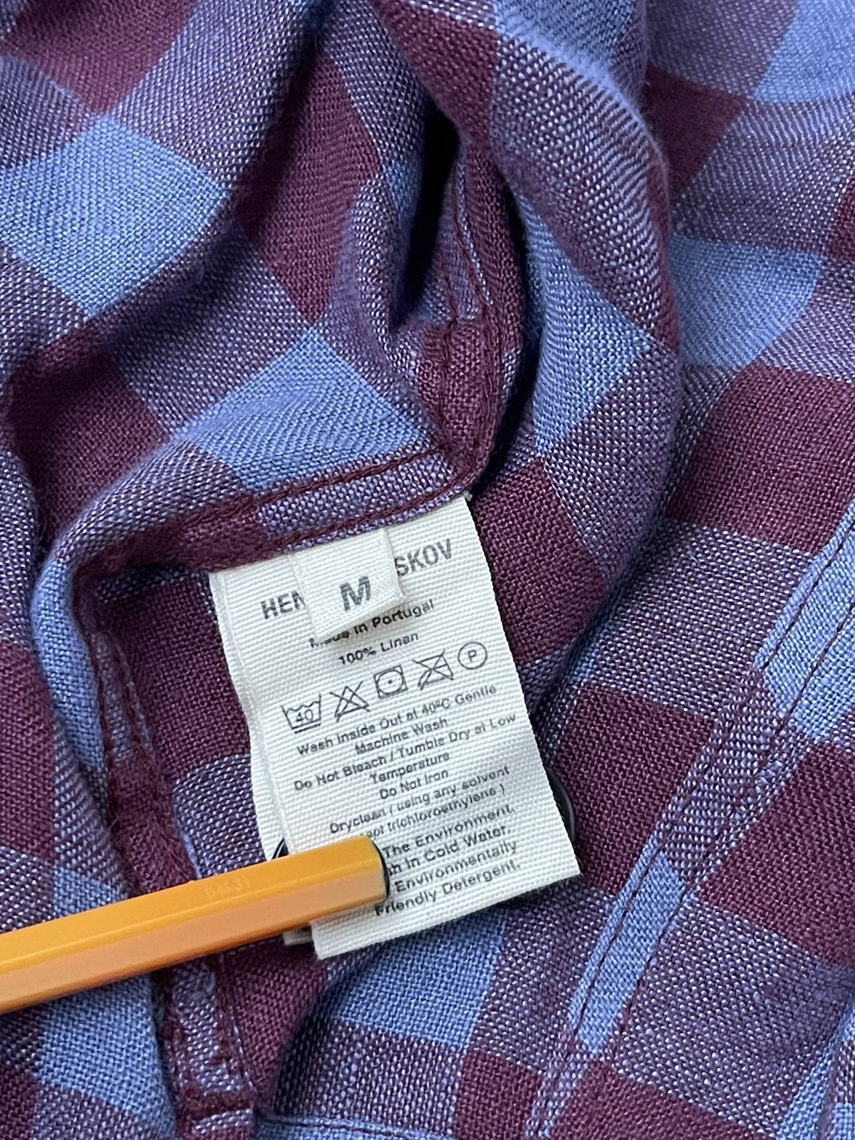 Henrik Vibskov !DS! SS22 Henrik Vibskov Mixed Purple Checks Shirt Size US M / EU 48-50 / 2 - 15 Thumbnail