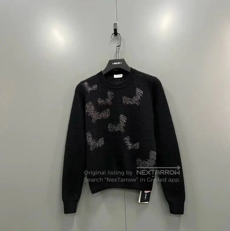 YSL Black Wool Long Sleeve Sweater for Women .