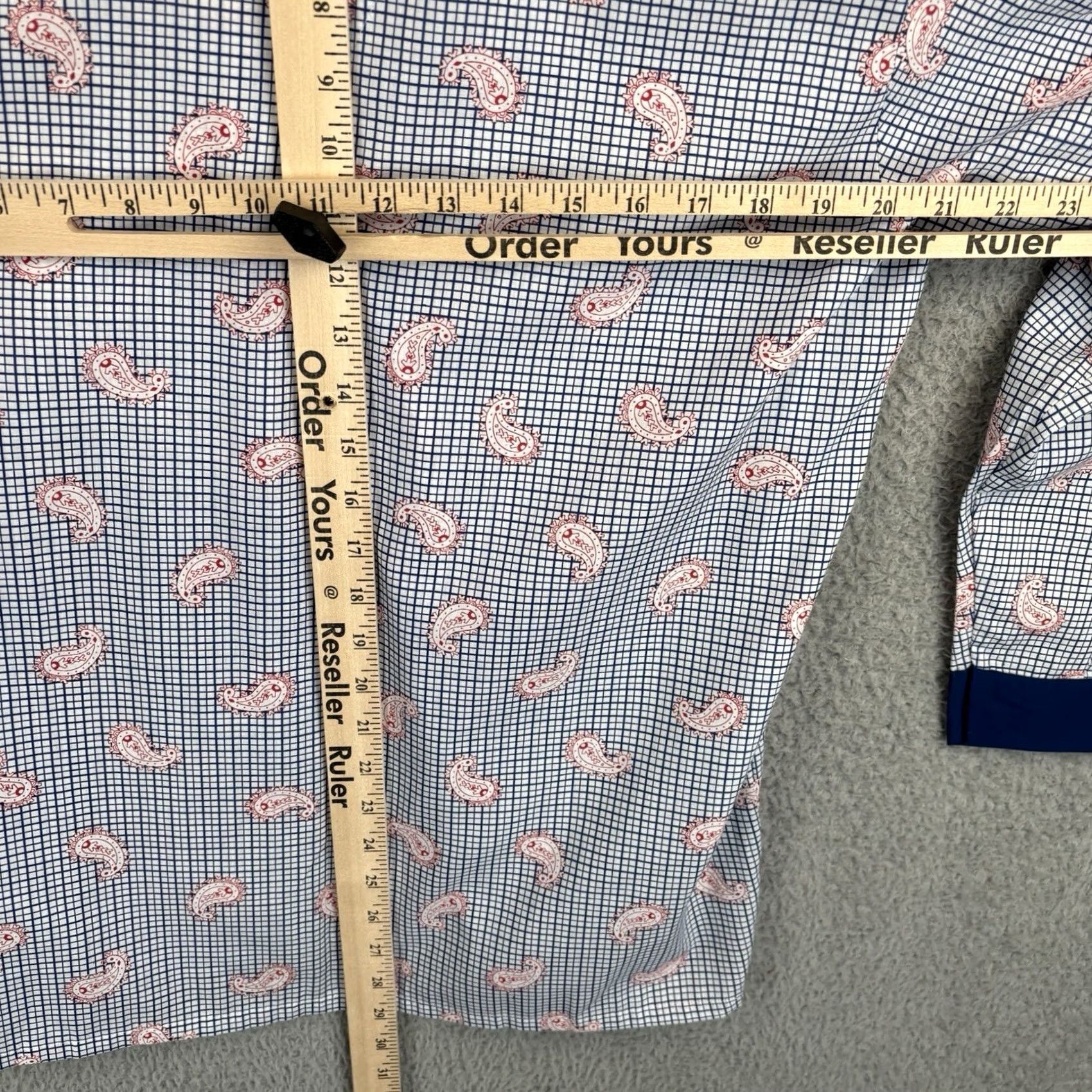JCPenney VINTAGE Towncraft Pajama Shirt Mens Medium Blue White Paisley 70s Knit Pajama Top Shirt Mens Size US M / EU 48-50 / 2 - 7 Thumbnail
